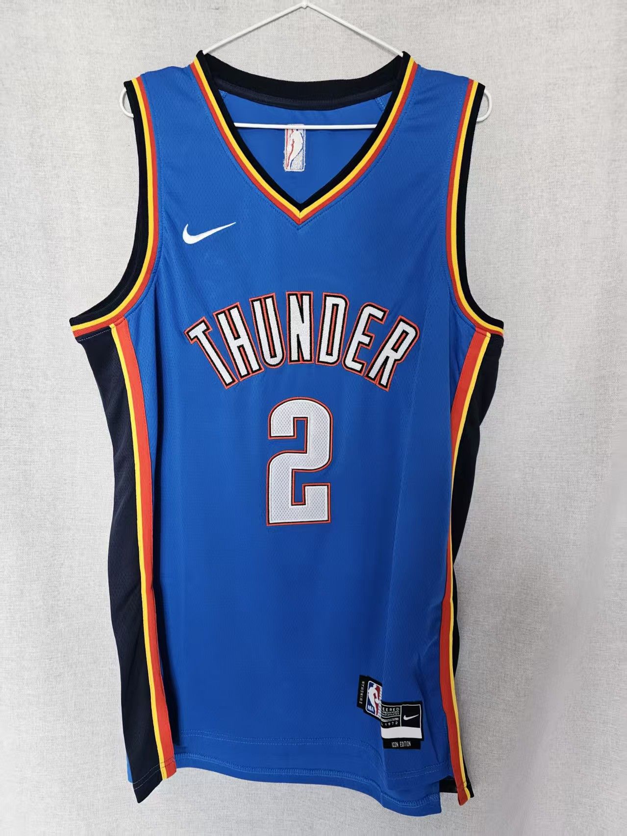 NBA Shai Gilgeous-Alexander Jersey Thunder Double Stitched Size US XL / EU 56 / 4 - 2 Thumbnail