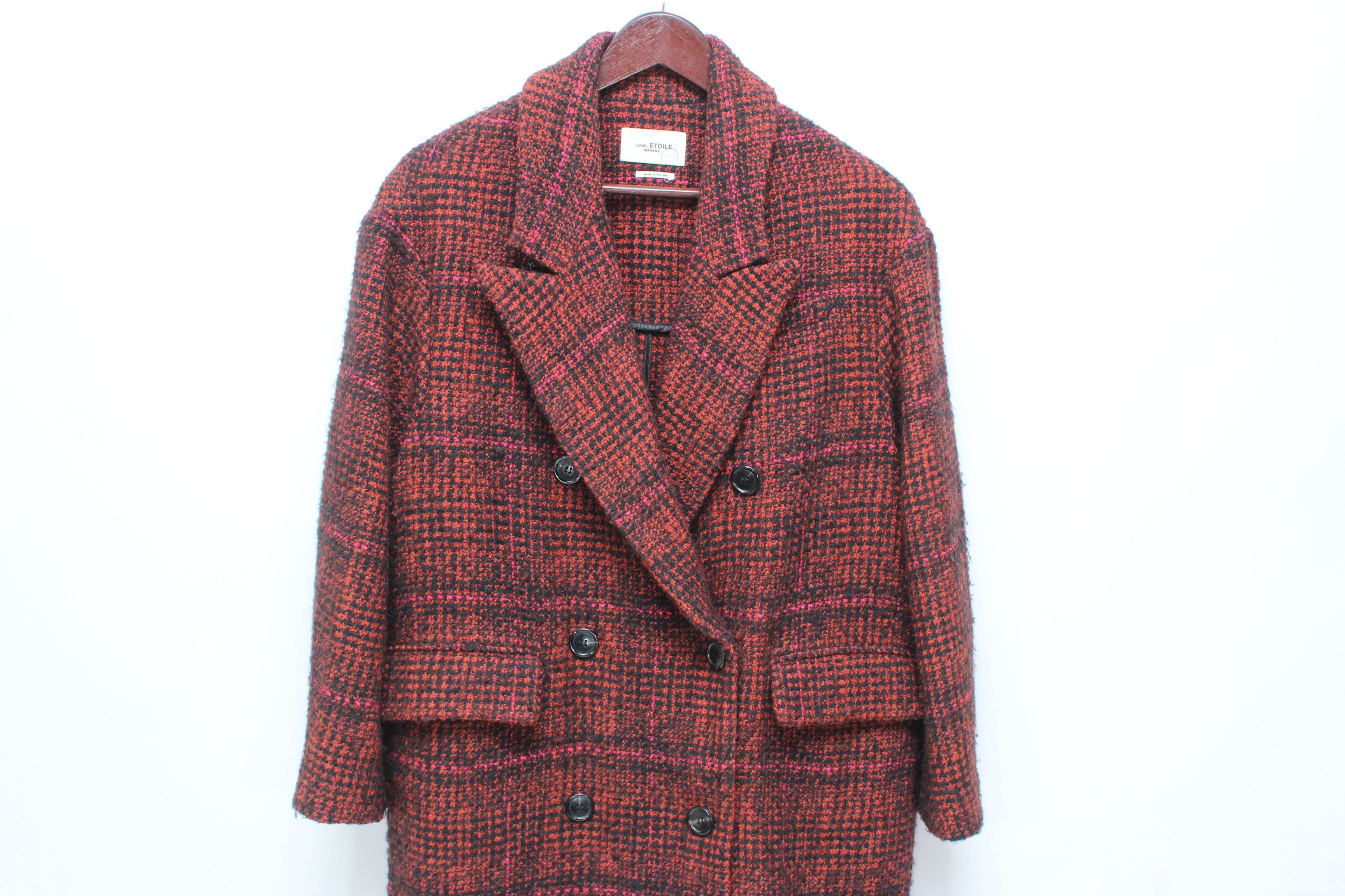 Isabel Marant Etoile Isabel Marant Etoile Ebra double-breasted tweed Coat Size 48 Size XL / US 12-14 / IT 48-50 - 4 Thumbnail