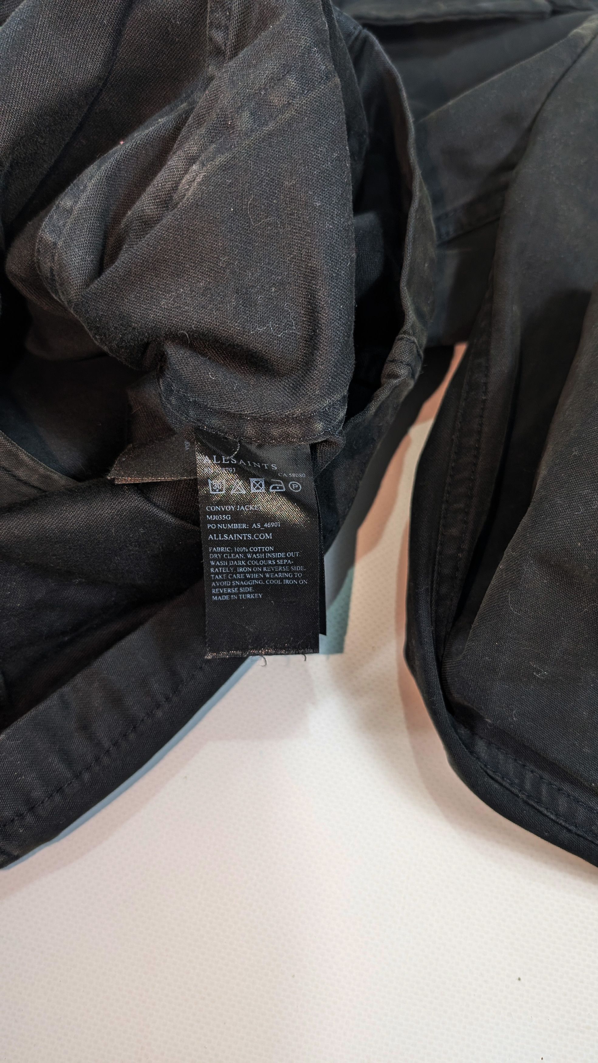 Allsaints AllSaints Convoy Black Cotton Blazer Jacket Size S Size US S / EU 44-46 / 1 - 6 Thumbnail