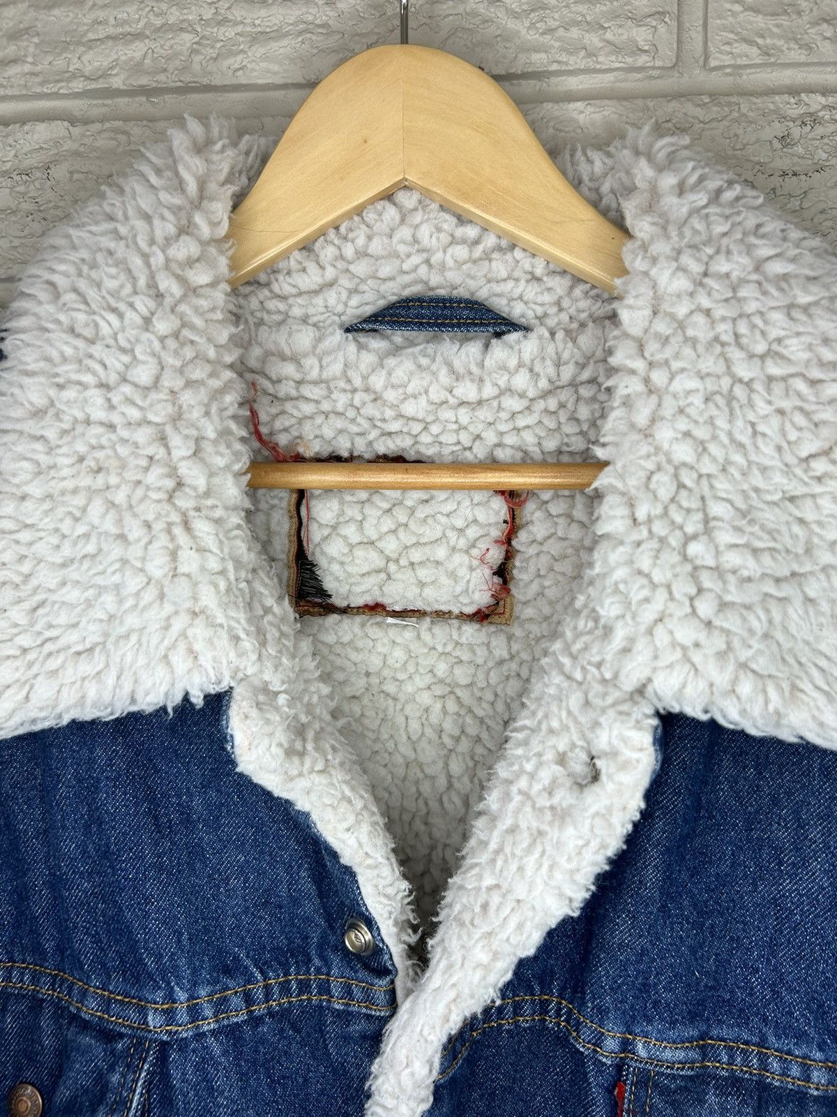 Levi's Vintage 90s Levis Sherpa Lined Denim Jacket Rare Size US XXL / EU 58 / 5 - 9 Thumbnail