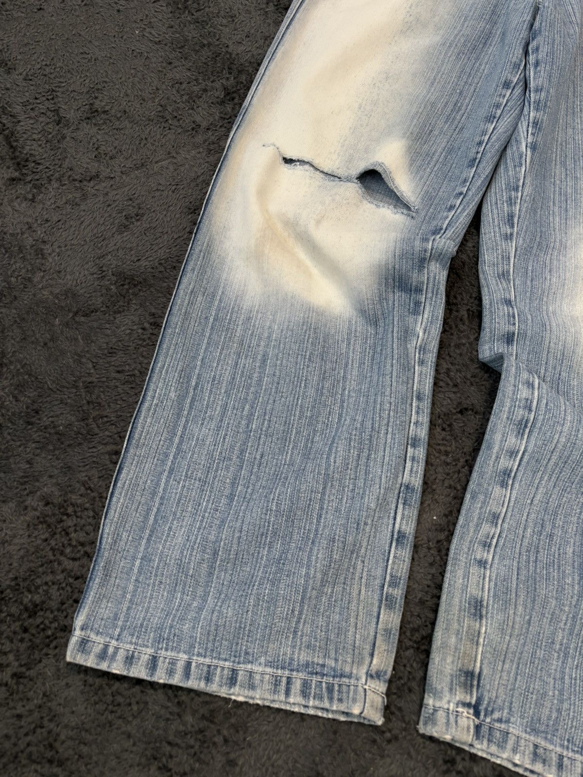 Japanese Brand Rare 2000s Baggy Y2K Vintage Distressed Jeans Size US 32 / EU 48 - 4 Thumbnail