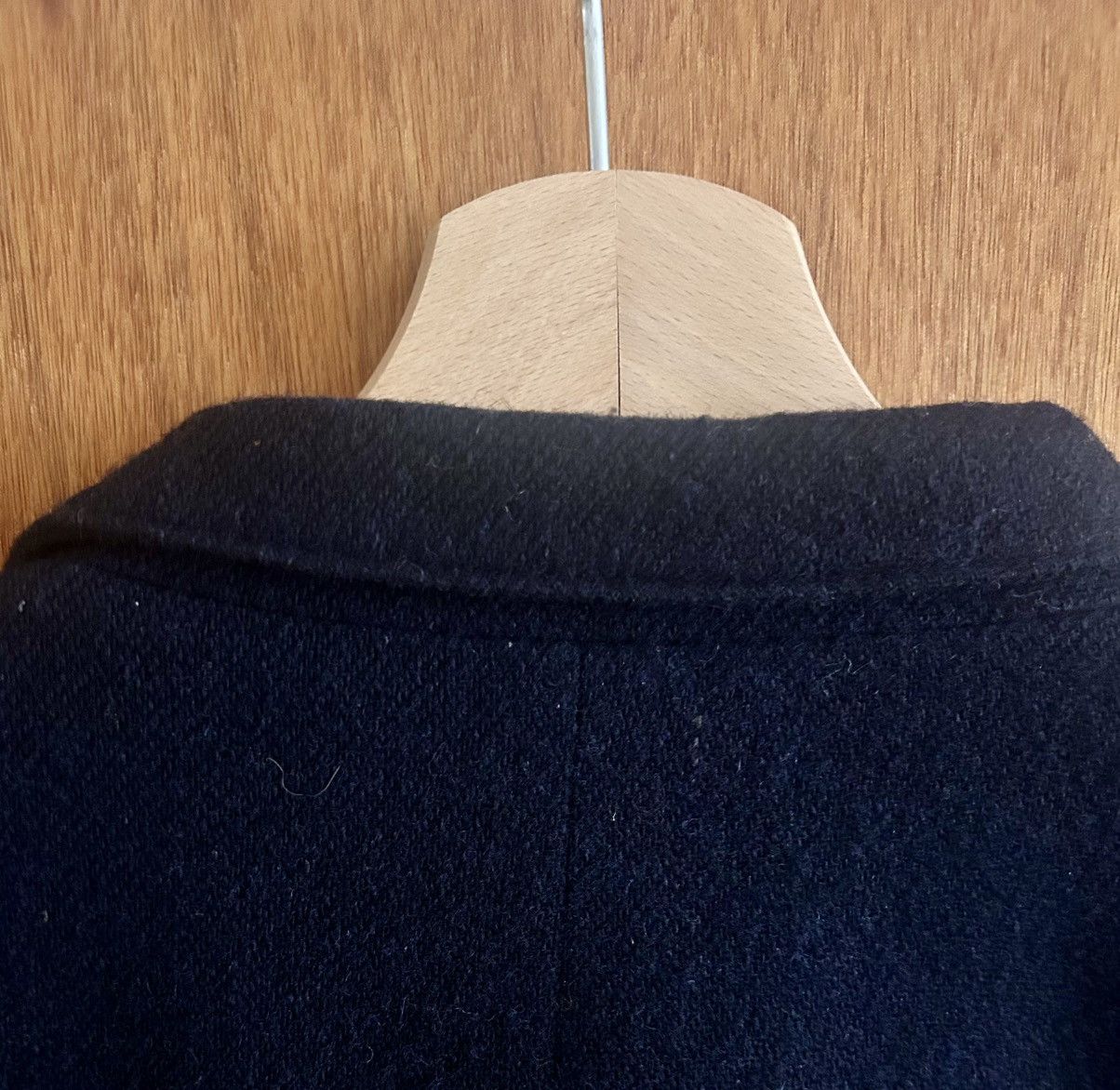 Muji MUJI Tweed Tailored Jacket – Navy Minimal Blazer – Size M Size 40R - 6 Thumbnail