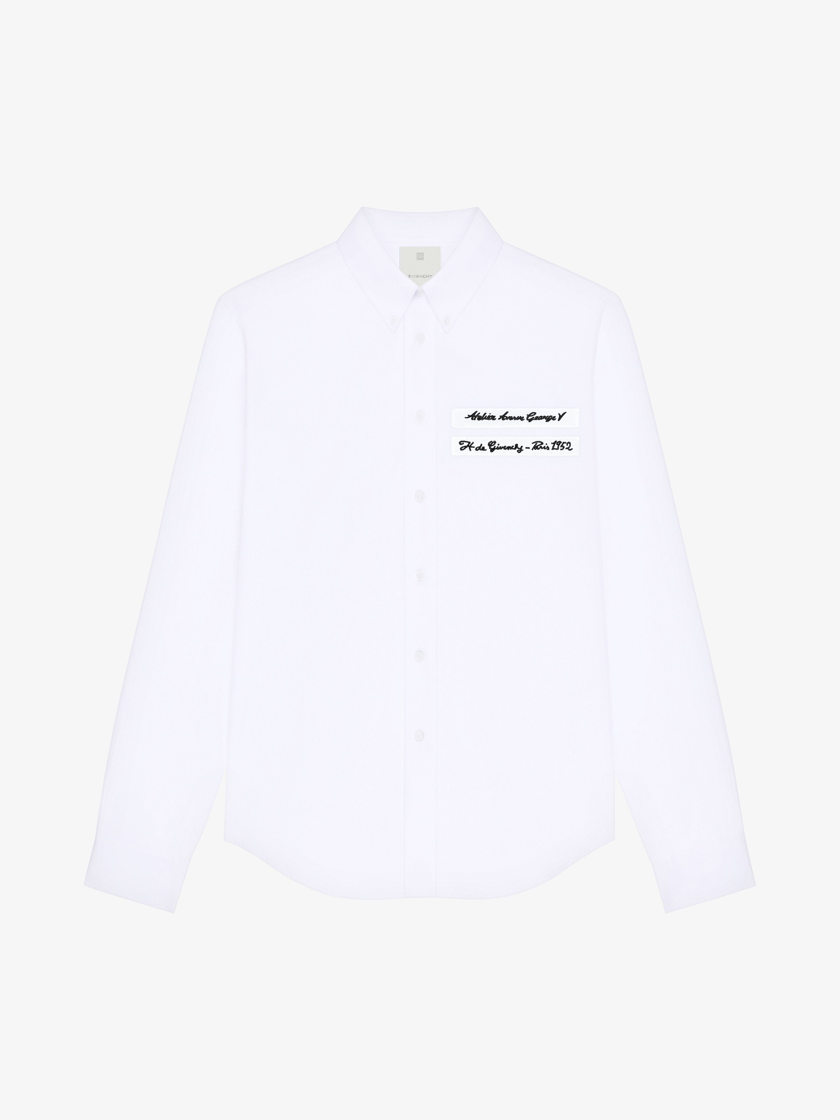 Givenchy o1w1db10925 Custom Fit Shirt Without Embroidered in White Size US S / EU 44-46 / 1 - 1 Thumbnail