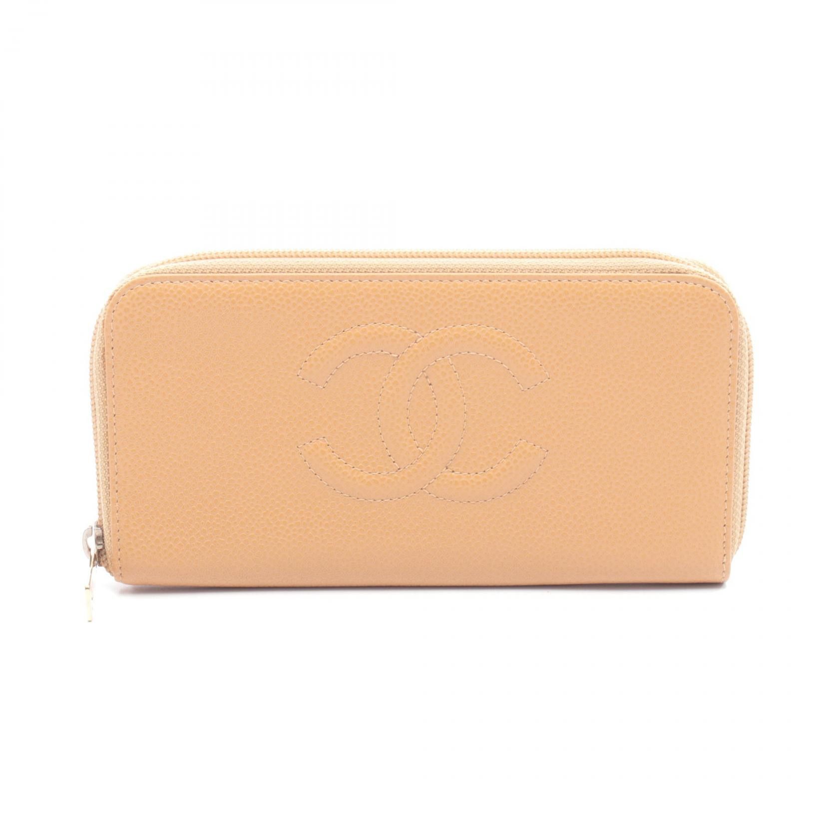 Chanel Chanel Chanel Coco Mark Calfskin Long Wallet Leather Long Wallet DUTY FREE for USA Size ONE SIZE - 1 Thumbnail