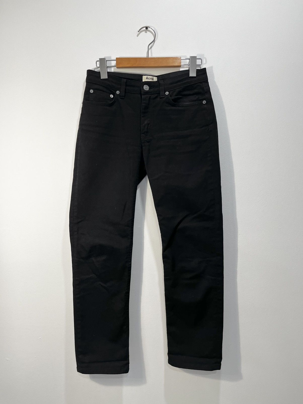 Acne Studios ACNE STUDIOS Black Skinny Mid Rise Ankle Jeans Size 25 Short Size 25" / US 0 / IT 36 - 3 Thumbnail