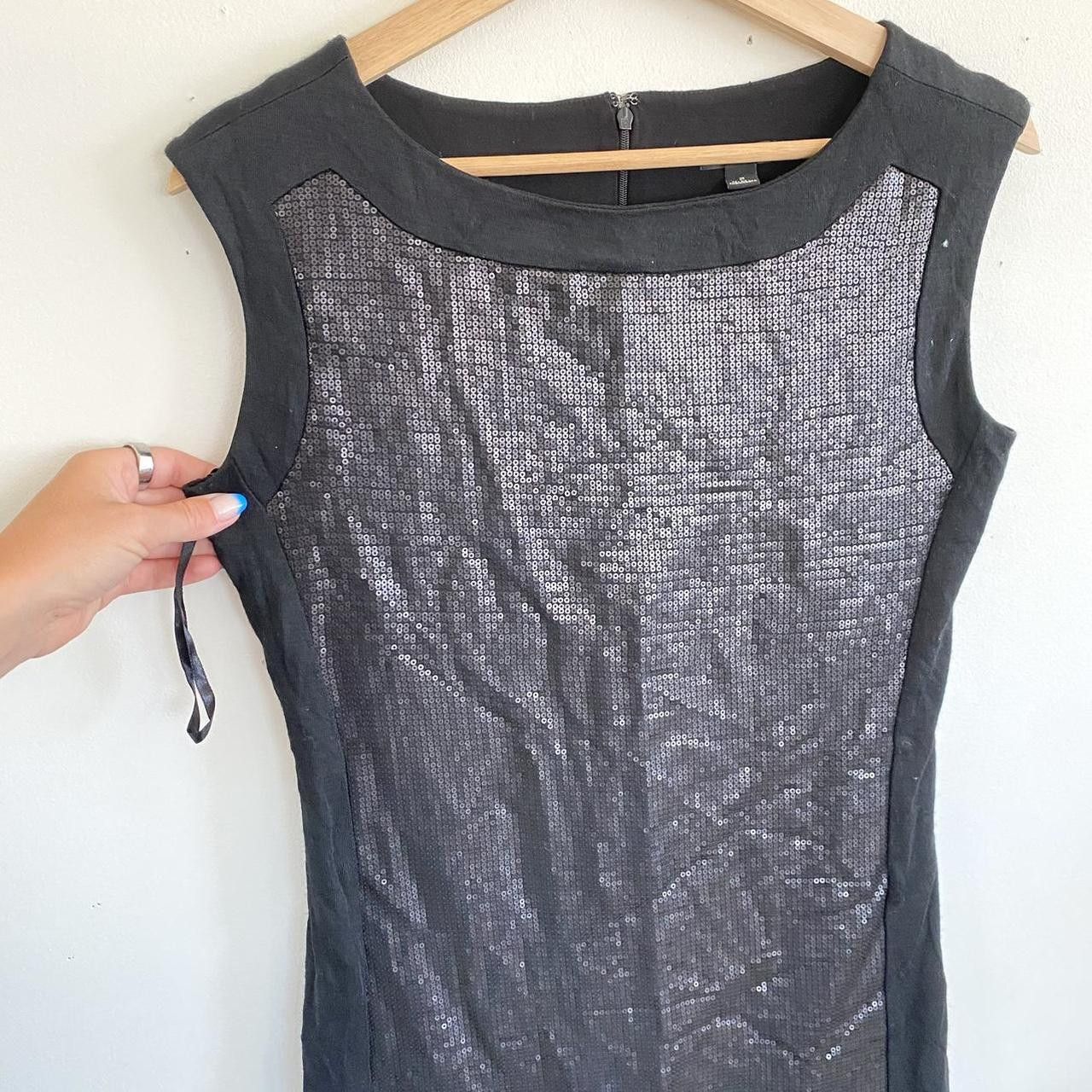 Ann Taylor ANN TAYLOR BLACK BODY CON SEQUIN MINI DRESS WOMENS SIZE 2 Size XS / US 0-2 / IT 36-38 - 5 Thumbnail