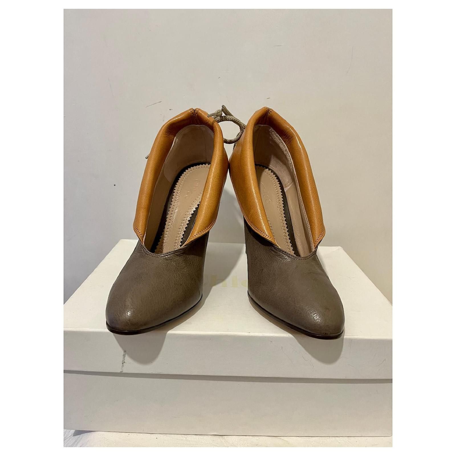 Chloe Gibbon calf leather heels Size US 6 / IT 36 - 2 Thumbnail