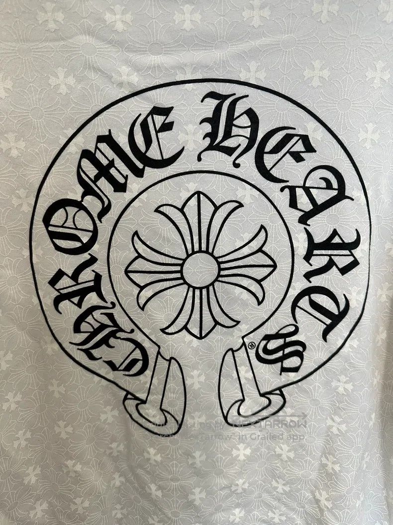 Chrome Hearts CHROME HEARTS Size L White Sanskrit horseshoe zipper hoodie Size US L / EU 52-54 / 3 - 4 Thumbnail