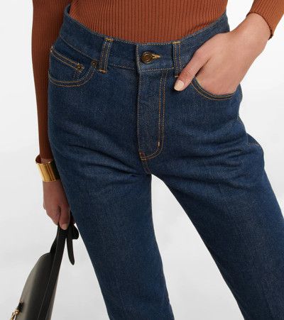 Saint Laurent Paris o1s1wg110924 Clyde Jeans in Medium Rinse Denim in Blue Size 27" / US 4 / IT 40 - 4 Thumbnail