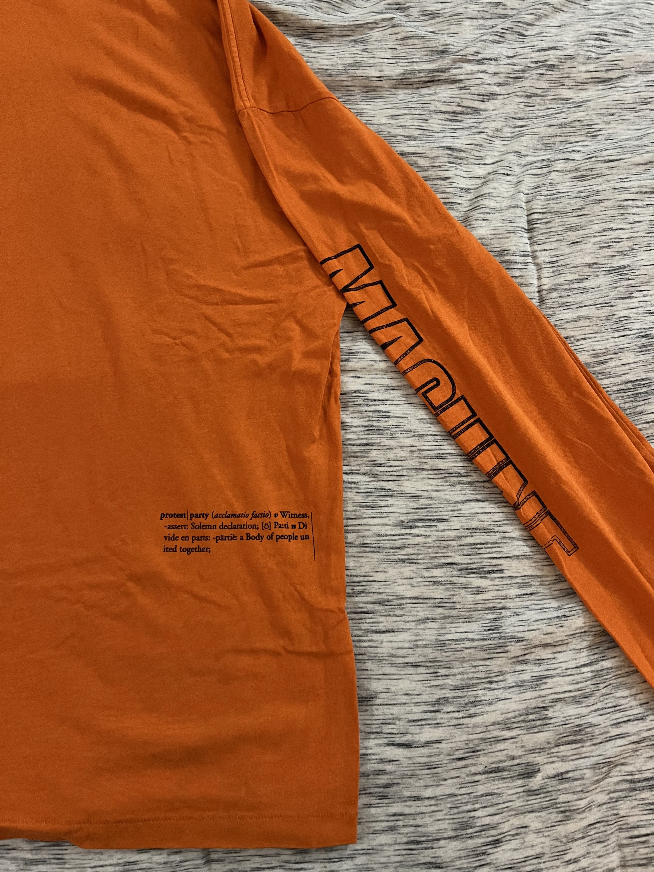 Ksubi Ksubi Orange Machine Hazard Long Sleeve T-Shirt Size US L / EU 52-54 / 3 - 2 Thumbnail
