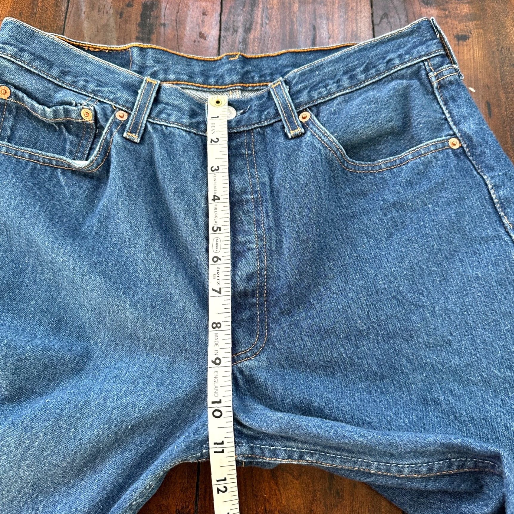 Levi's VTG Levi's 501 XX Jeans Denim Straight 34x30 Men USA 90s Capris Style Button Fly Vintage Levi's 501 Series Mens Jeans 34x30 Blue Size US 34 / EU 50 - 5 Thumbnail