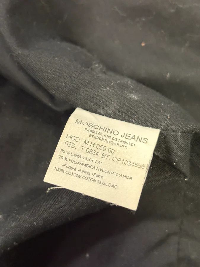 Moschino 2000s Moschino Grey Wool Studded Jacket Size US M / EU 48-50 / 2 - 13 Thumbnail