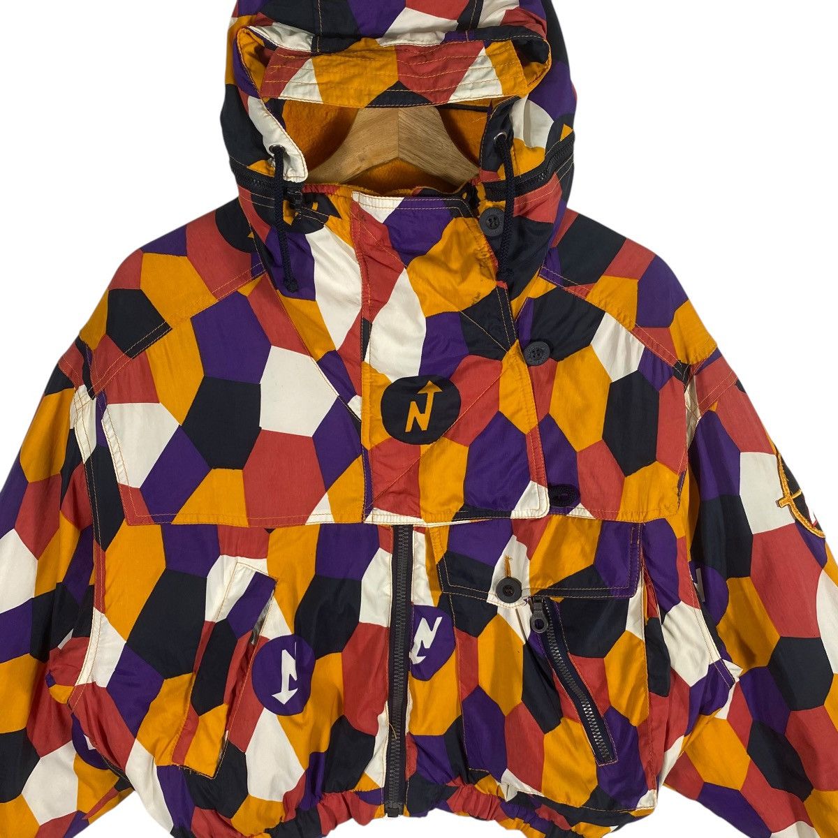 Vintage Vintage Nordica Hoodie Ski Crop Top Jacket Zipper M Size Size M / US 6-8 / IT 42-44 - 4 Thumbnail