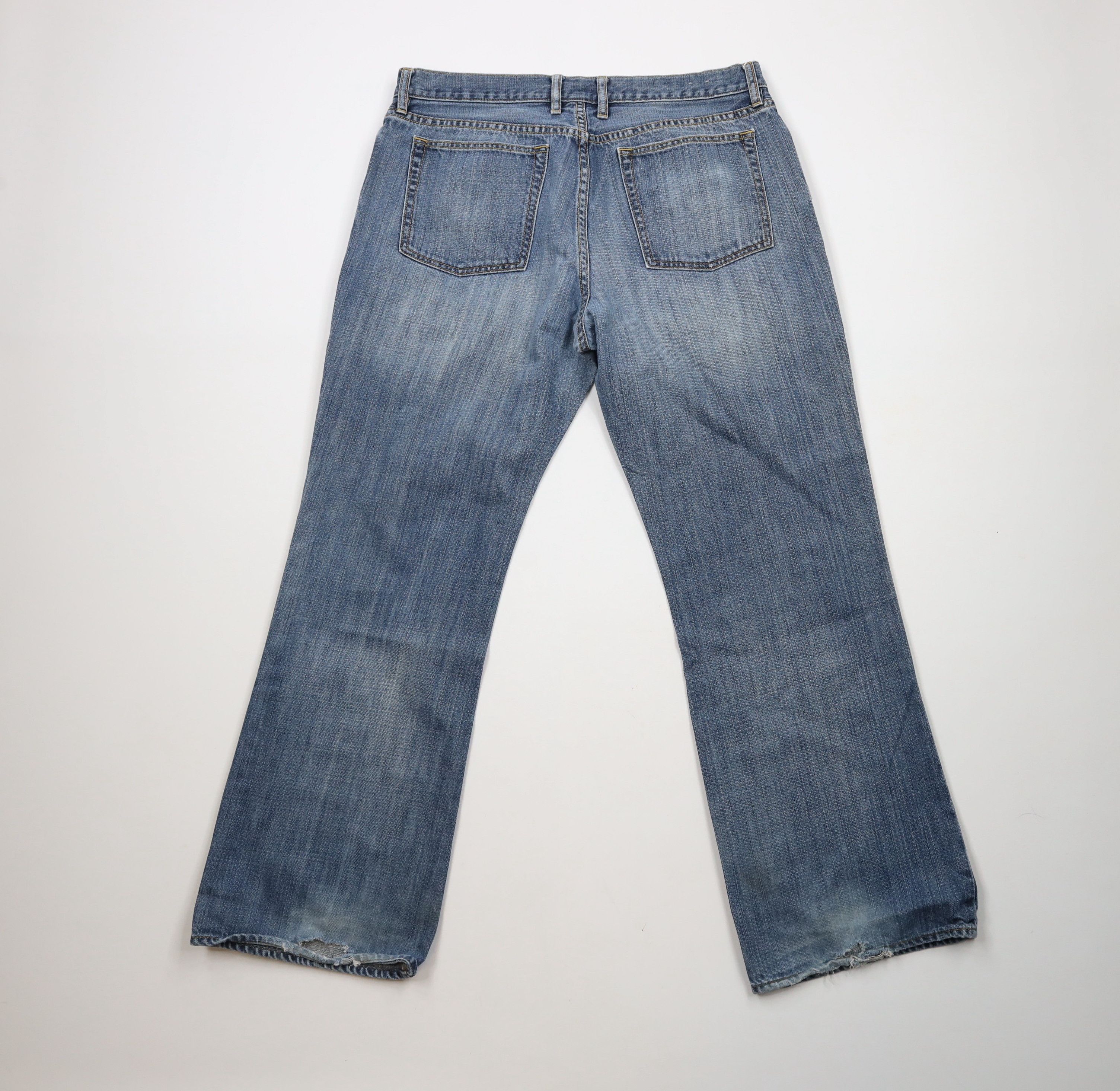 Gap × Vintage Vintage Y2K Gap Flared Wide Leg Boot Cut Denim Jeans Blue Size US 36 / EU 52 - 12 Thumbnail