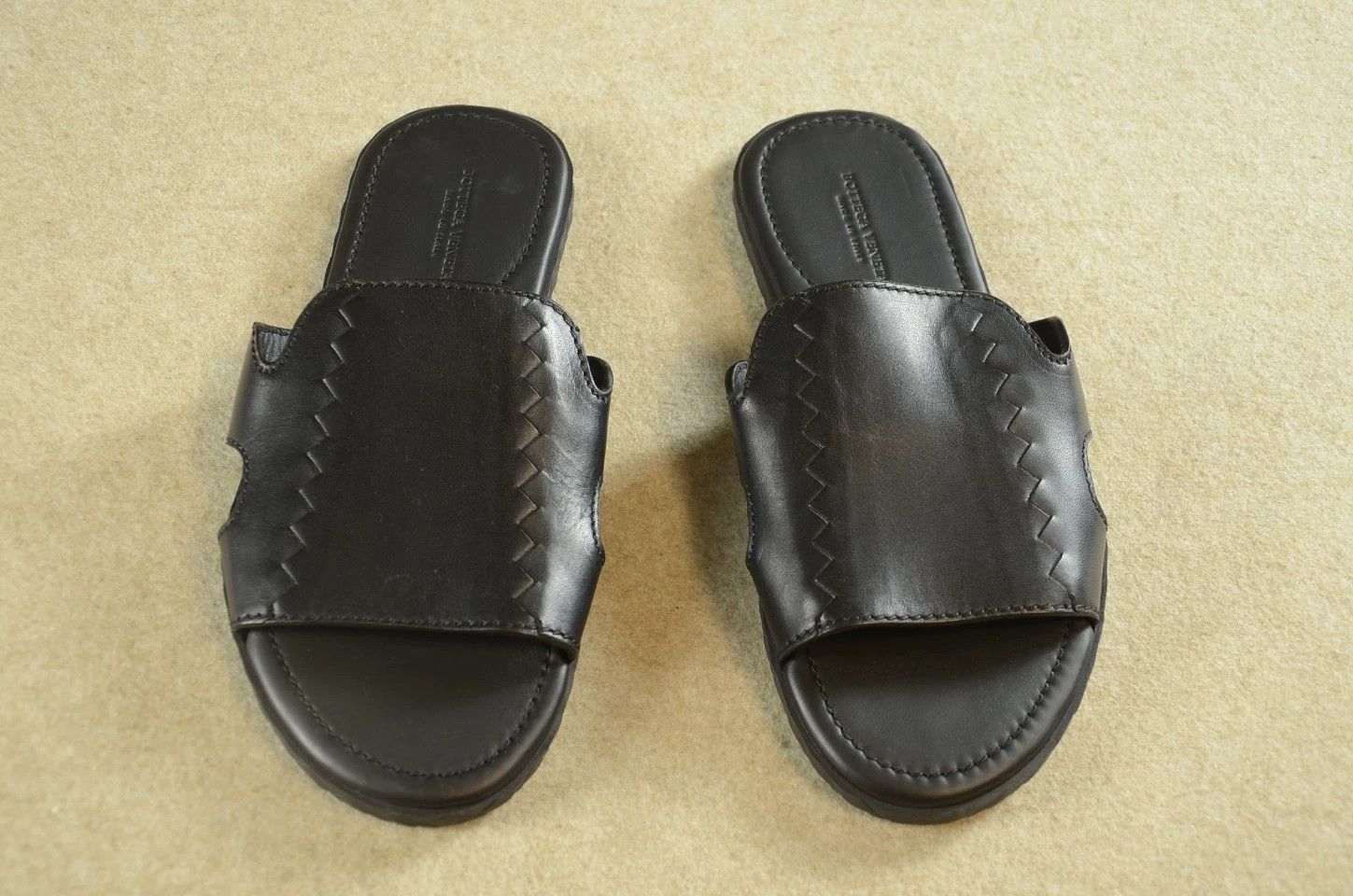Bottega Veneta Bottega Veneta Intrecciato Weave Leather Slipper Black 39 Size US 8 / IT 38 - 4 Thumbnail