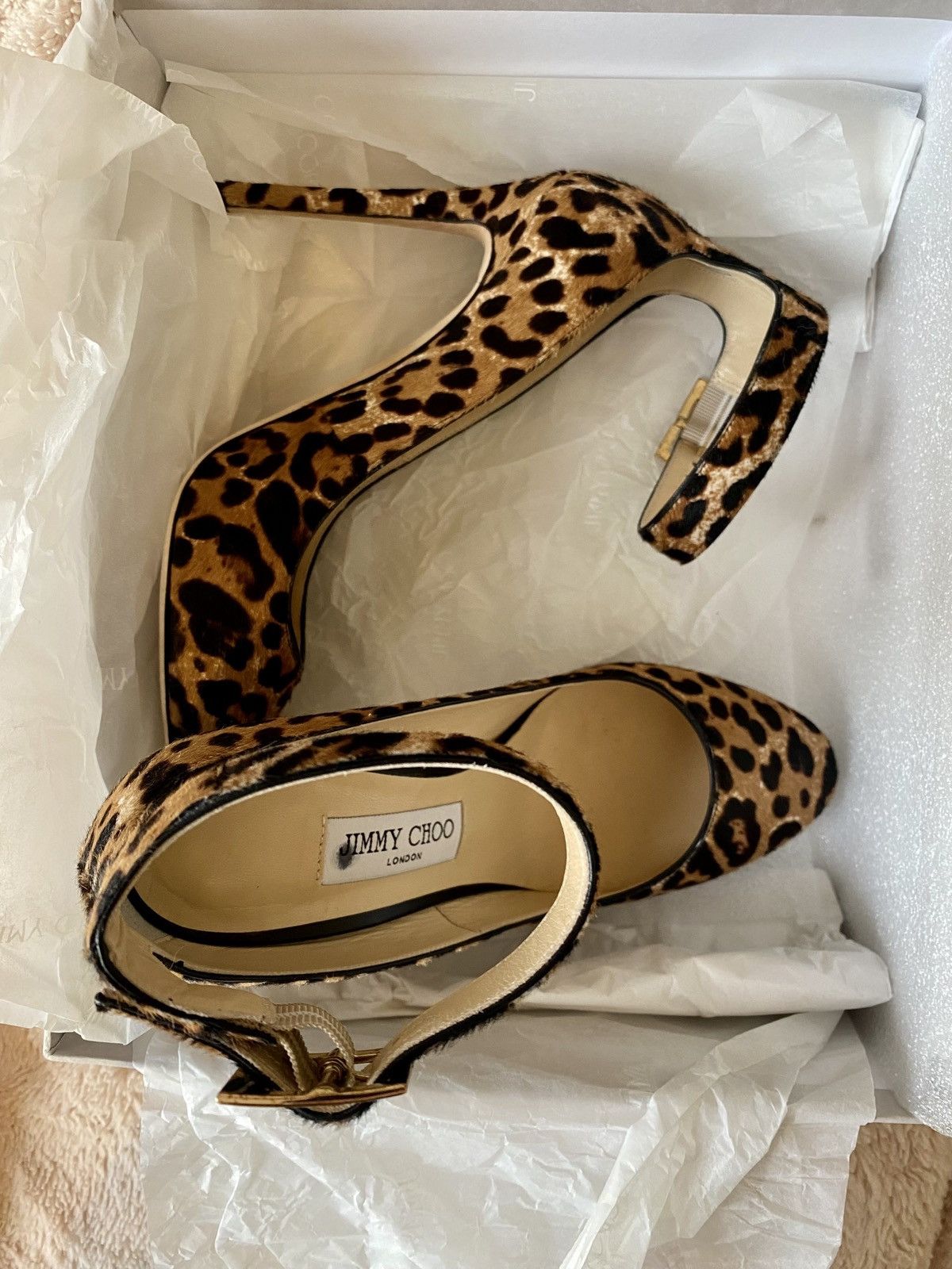 Jimmy Choo Jimmy Choo Helena - Pony-Style Calfskin Pumps Size US 8 / IT 38 - 11 Thumbnail