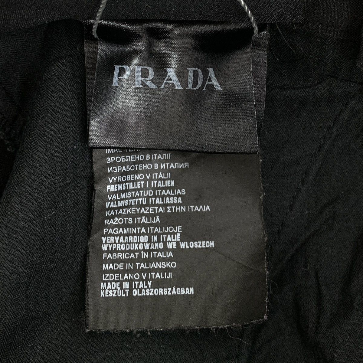 Prada Prada Black Spliced Pocket Cotton Cuffed Casual Pants K26WX Size US 30 / EU 46 - 7 Thumbnail