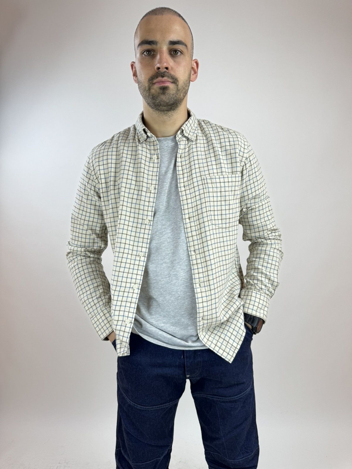 Japanese Brand × Uniqlo Uniqlo Shirt plaid Flannel Button Up Long Sleeve size Small Size US S / EU 44-46 / 1 - 2 Thumbnail
