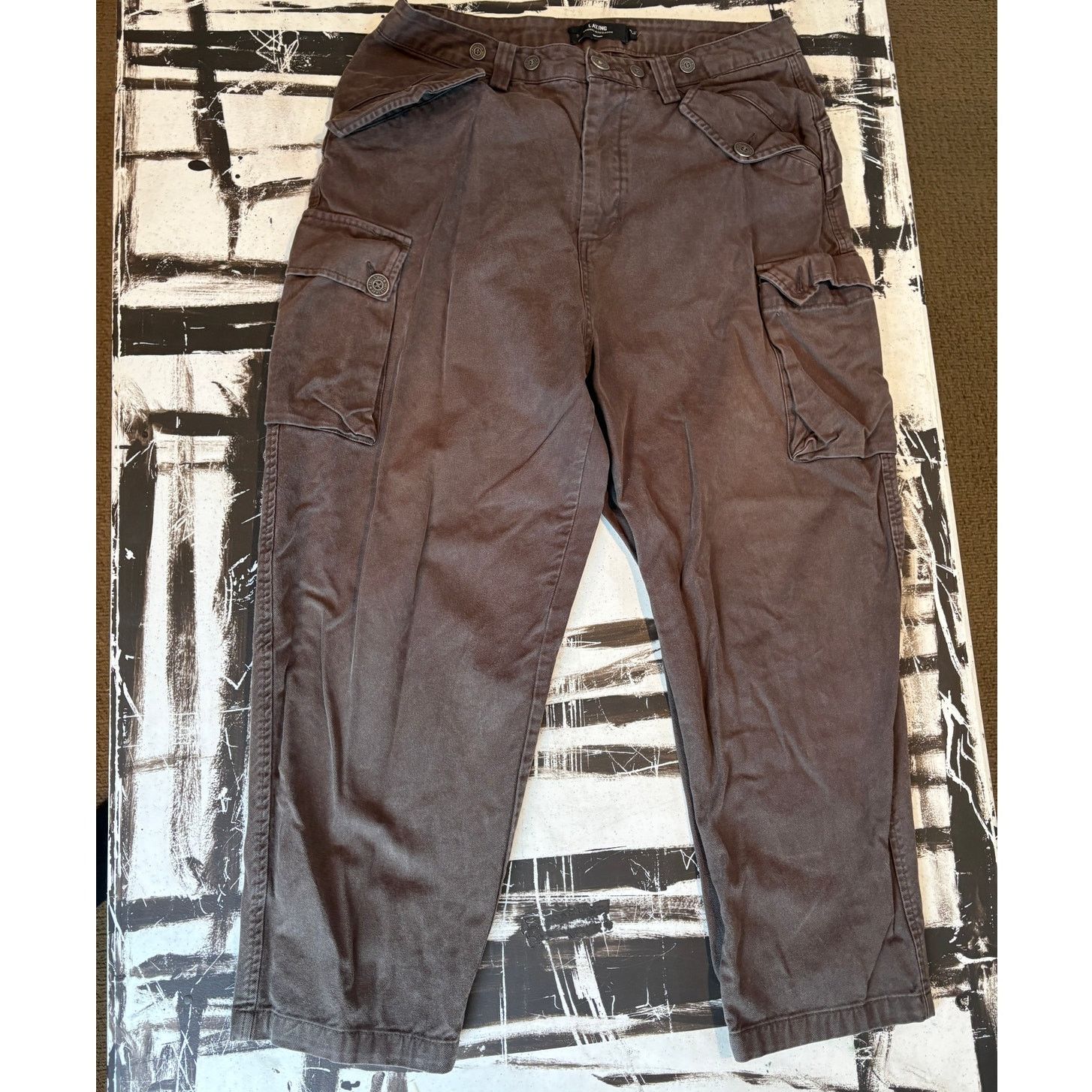 Other LA KING Youth Large Brown Cargo Pants – Utility Pants(32x24) Size US 32 / EU 48 - 8 Thumbnail