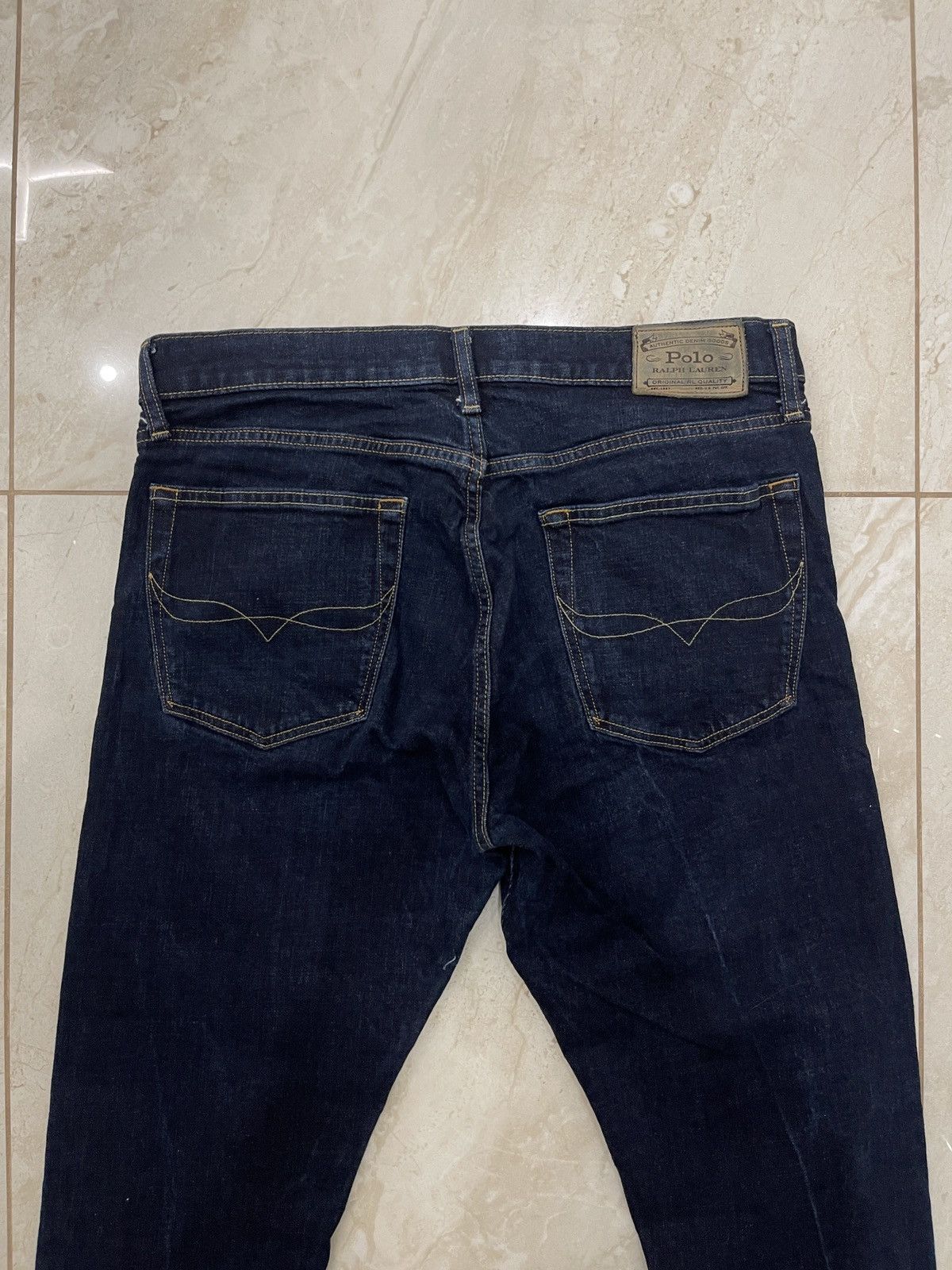 Polo Ralph Lauren Polo Ralph Lauren Dark Wash Slim Denim Jeans 34x34 Size US 34 / EU 50 - 12 Thumbnail