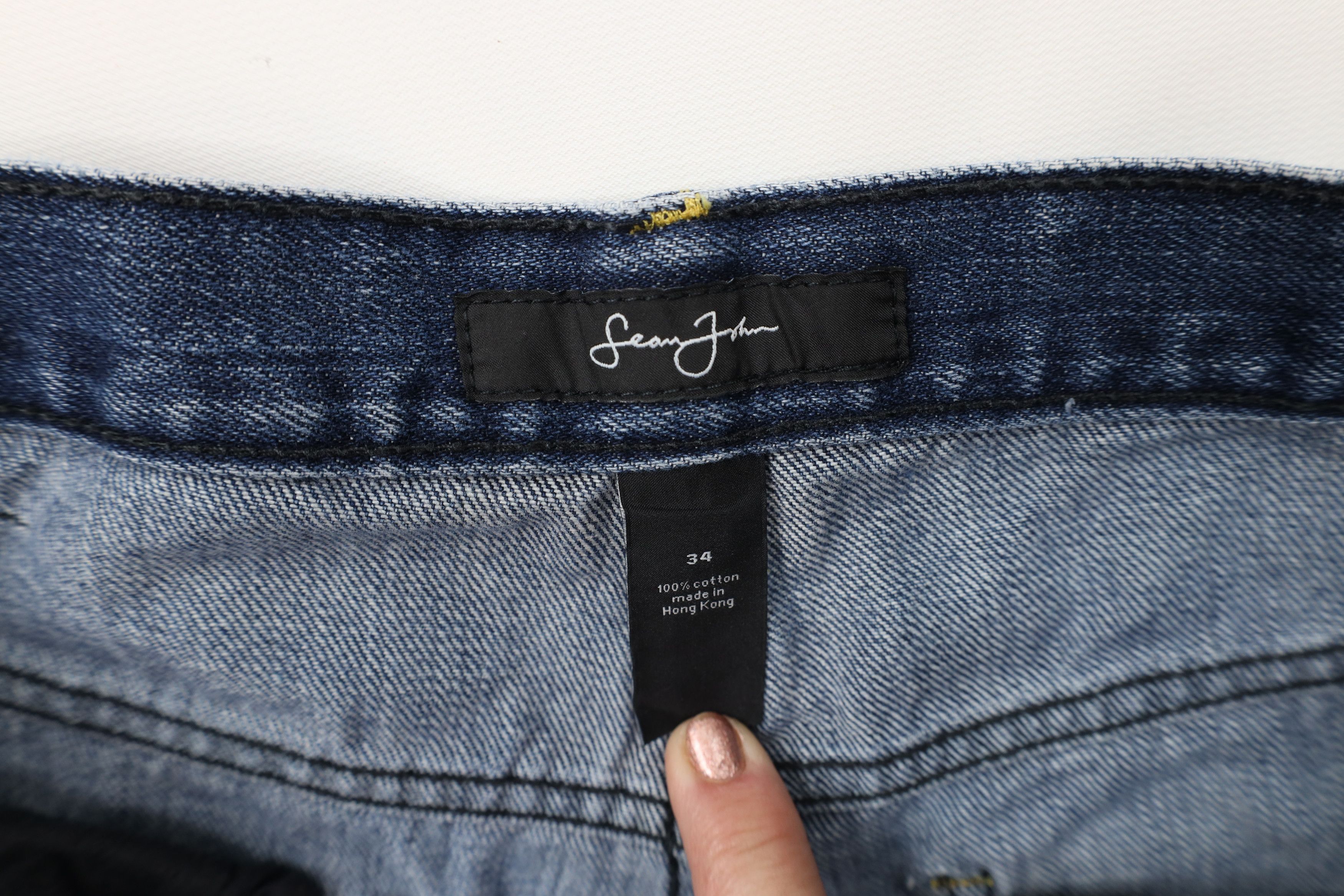 Sean John Vintage Y2K Sean John Fit Wide Leg Denim Jeans Blue Cotton Size US 34 / EU 50 - 8 Thumbnail
