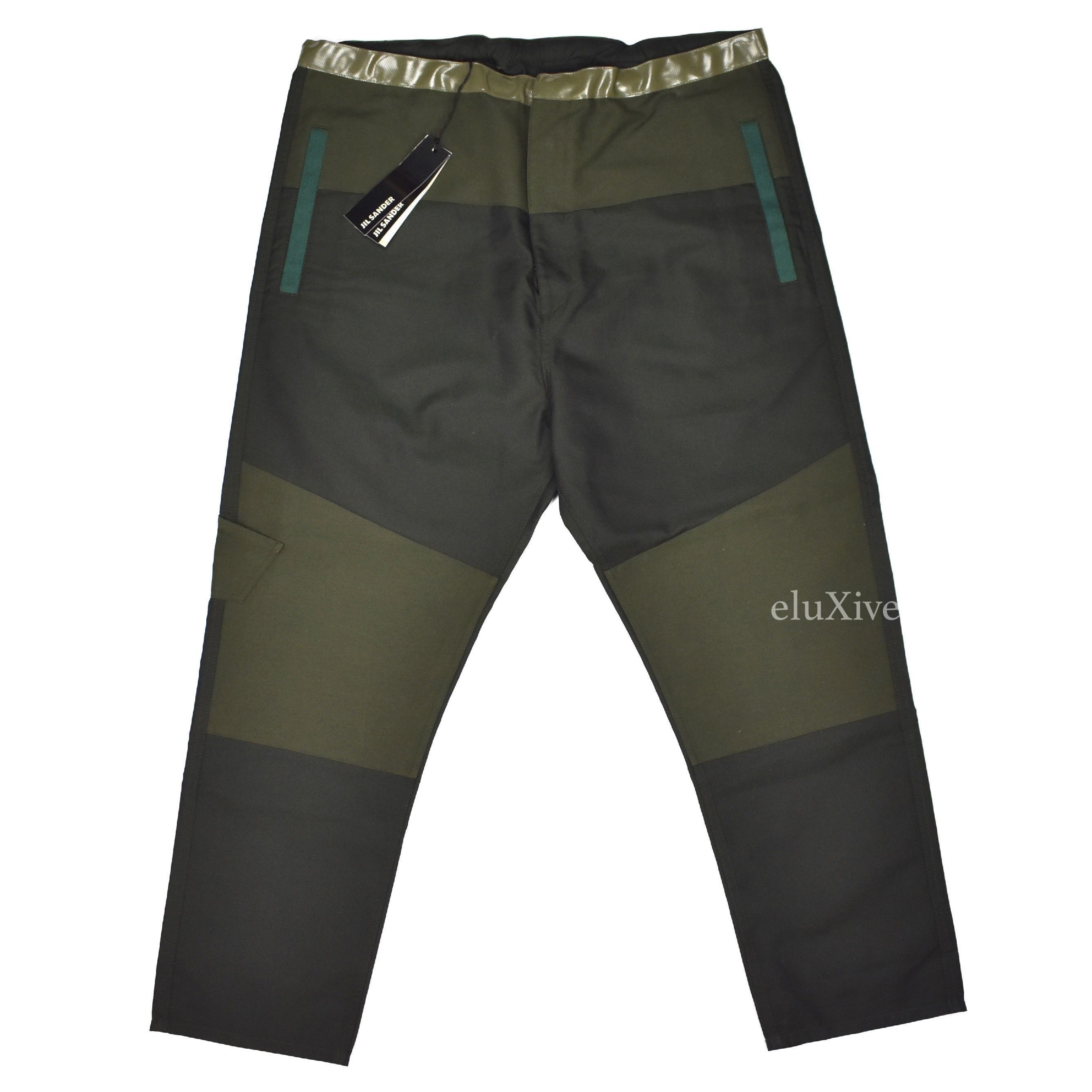 Jil Sander Olive Patchwork Military Fabric Pants NWT Size US 38 / EU 54 - 1 Preview