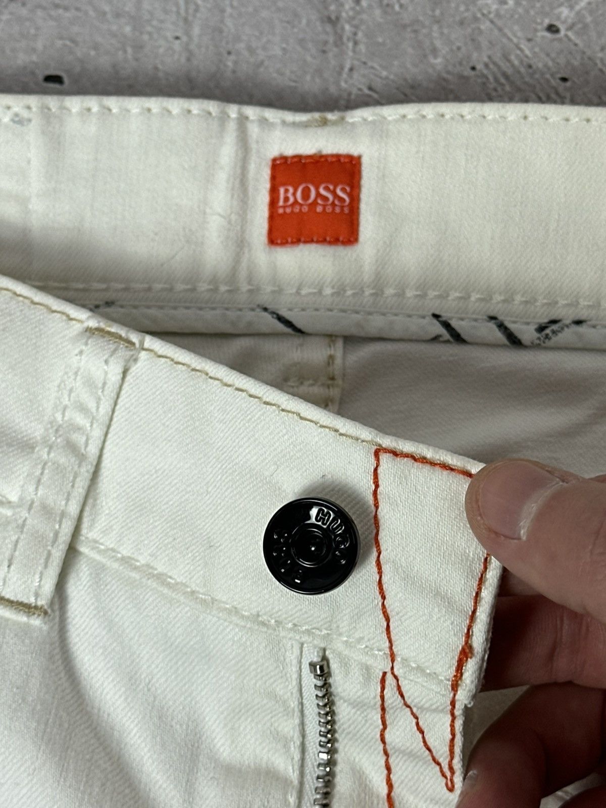 Hugo Boss Vintage Hugo Boss White Cotton Straight Women’s Jeans Size 25" / US 0 / IT 36 - 6 Thumbnail