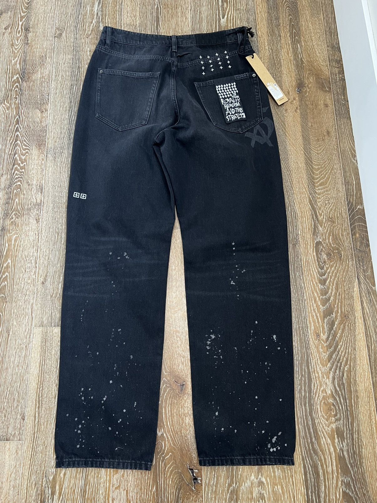 Ksubi SAMPLE Ksubi distressed splatter jeans Size US 32 / EU 48 - 2 Thumbnail