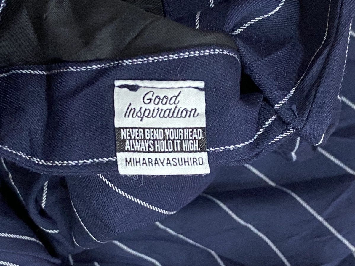 GU × Japanese Brand × Maison MIHARA YASUHIRO Miharayasuhiro X GU baggie stripe pants Size US 35 - 9 Thumbnail