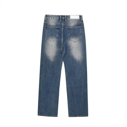 VIBE distressed baggy faded washed jeans Size US 34 / EU 50 - 5 Thumbnail