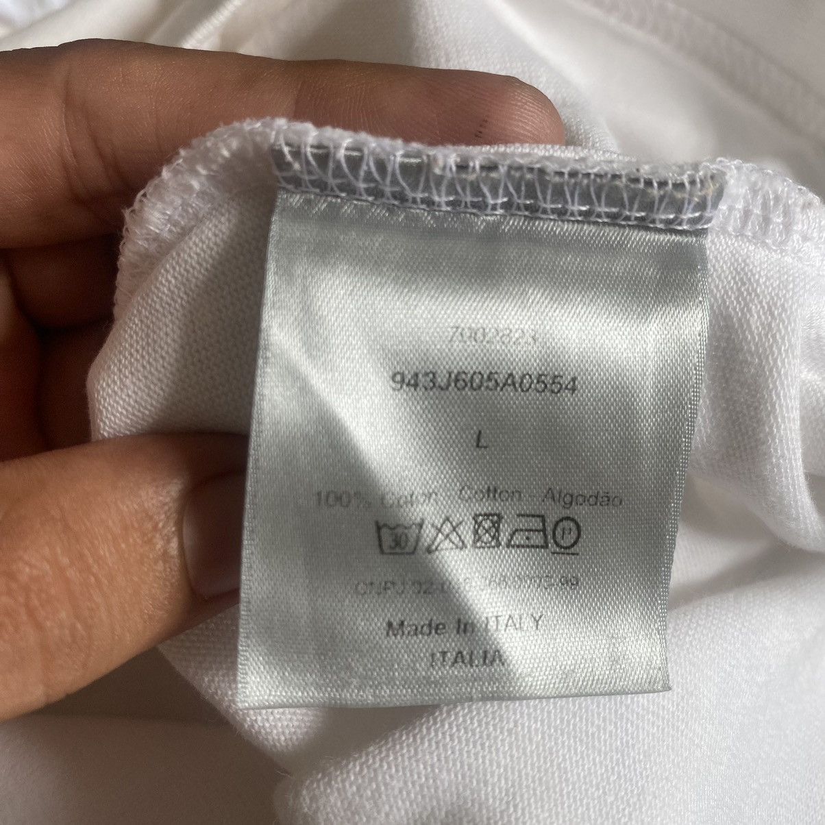 Designer Christian Dior x Made In Italy Tshirt With Embroidery Logo Size US L / EU 52-54 / 3 - 11 Thumbnail