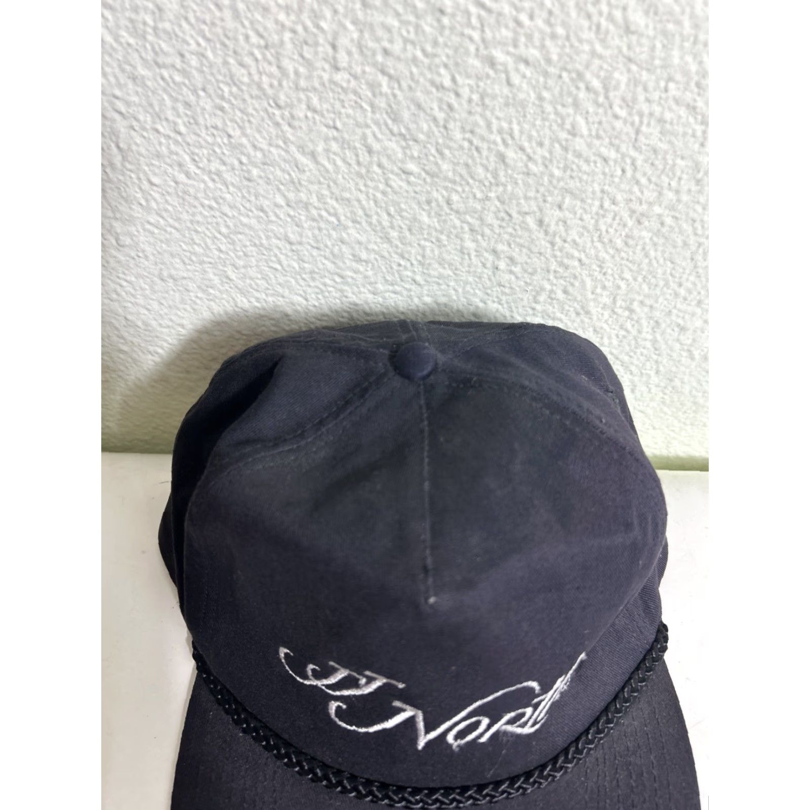 Vintage VINTAGE Attractive Headwear Black White SnapBack Hat Men One Size Adjustable Cap Size ONE SIZE - 6 Thumbnail