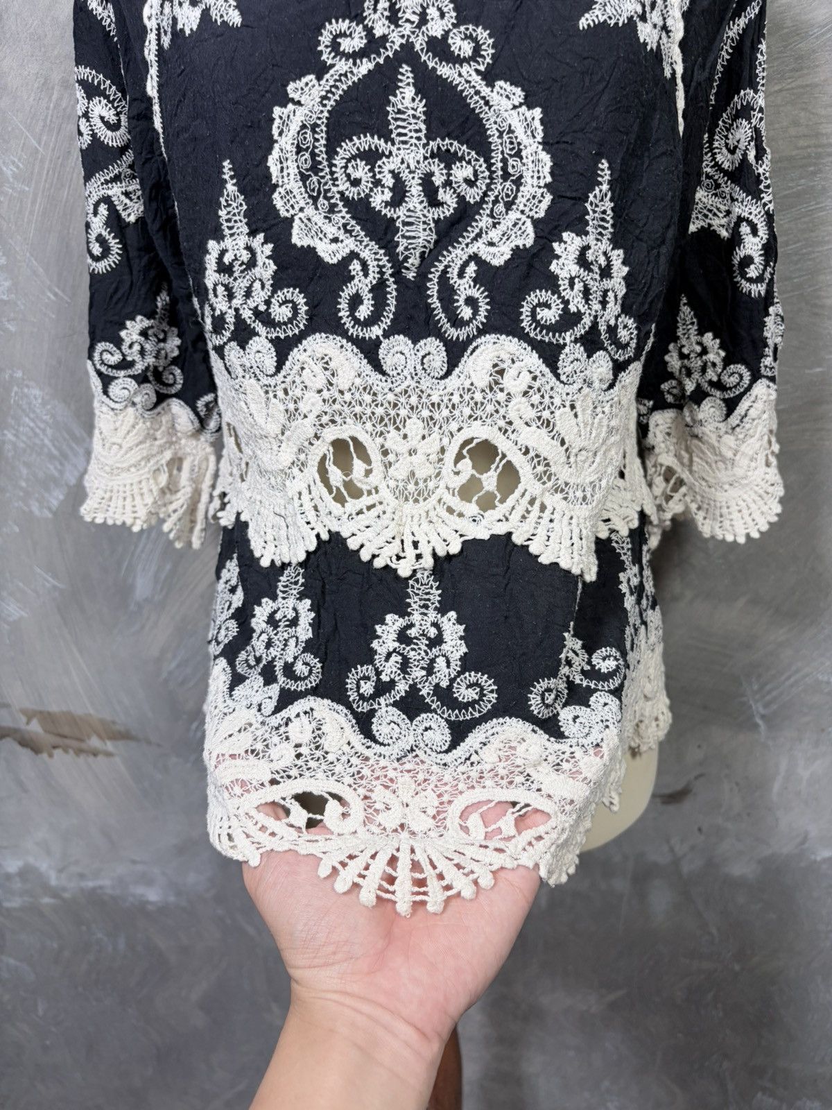 Japanese Brand Unknown Women Bohemian Summer Tops Size M / US 6-8 / IT 42-44 - 5 Thumbnail