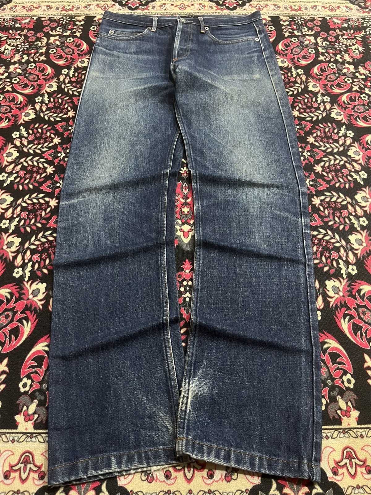 A.P.C. × Kanye West Vintage A.P.C Cure Blue Faded Washed Straight Tapered Jeans Size US 30 / EU 46 - 1 Thumbnail