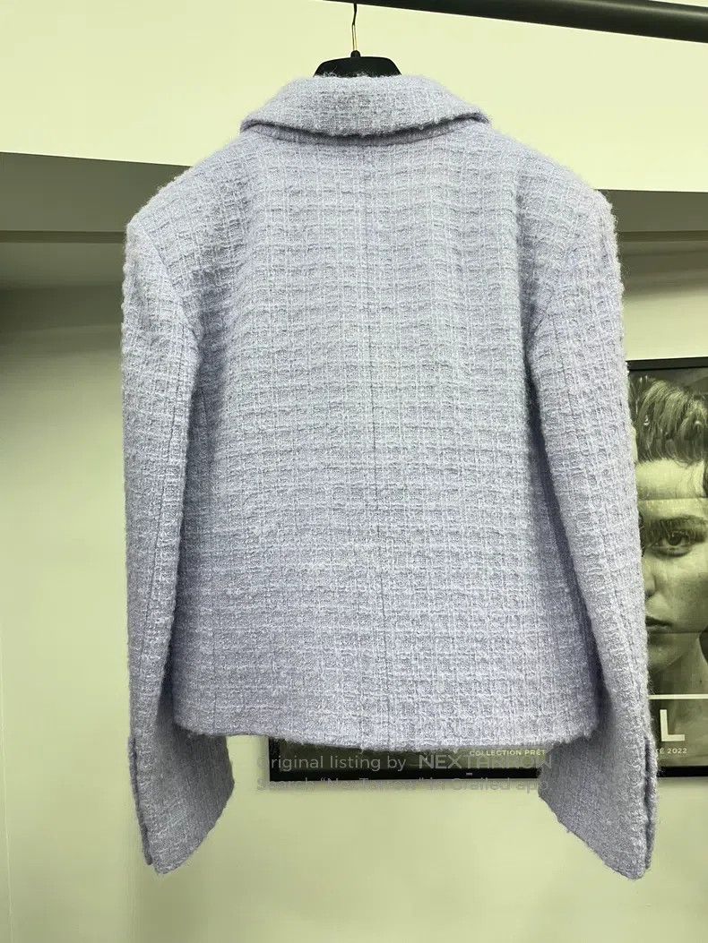 Chanel Chanel Taro purple lapel double-breasted jacket Size XS / US 0-2 / IT 36-38 - 3 Thumbnail