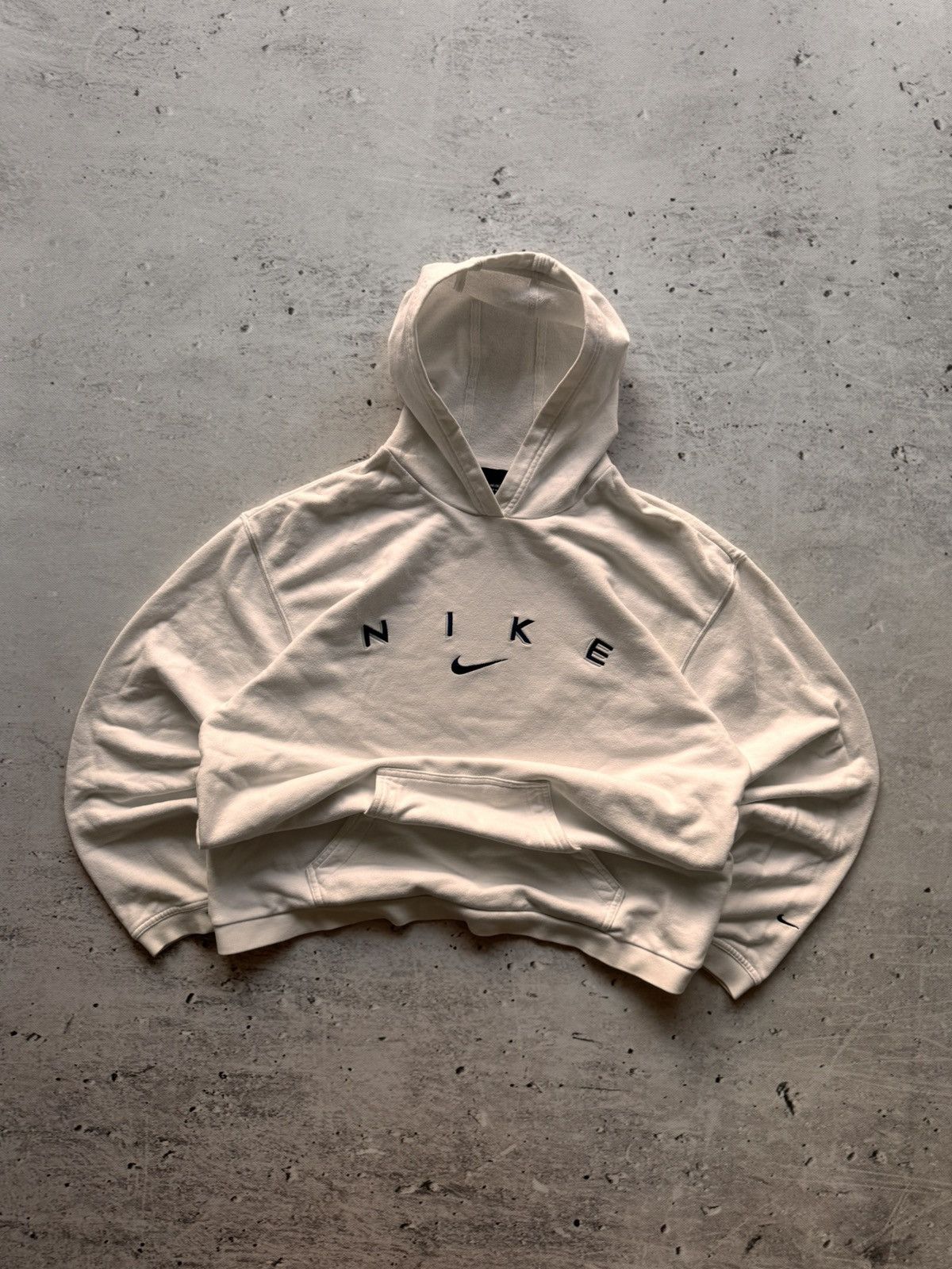 Nike × Vintage NIKE VINTAGE CENTER LOGO OVERSIZE BOXY HOODIE Size US L / EU 52-54 / 3 - 1 Thumbnail