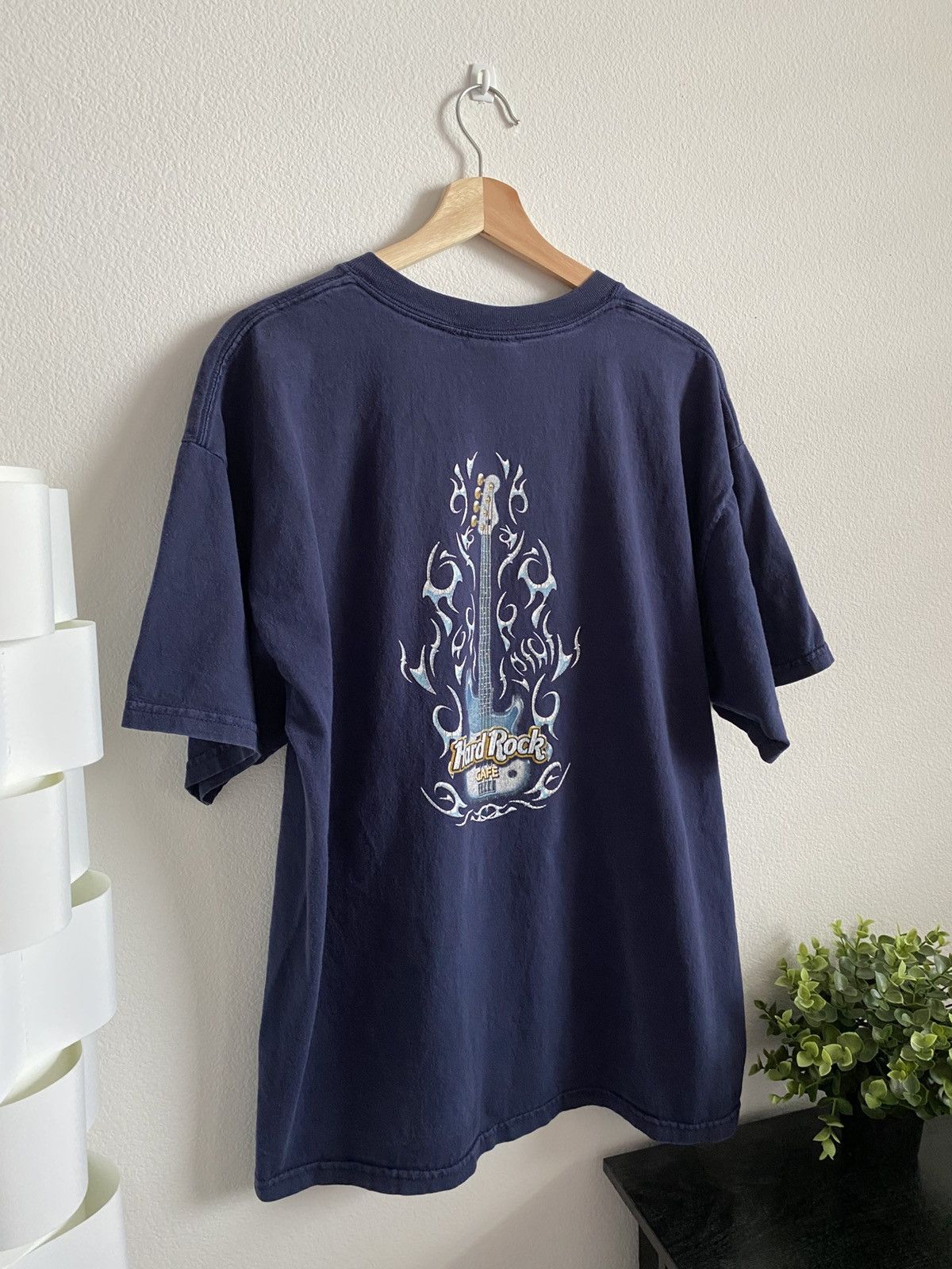 Hard Rock Cafe Vintage Flame Guitar Hard Rock Cafe Tee Size US XL / EU 56 / 4 - 3 Thumbnail