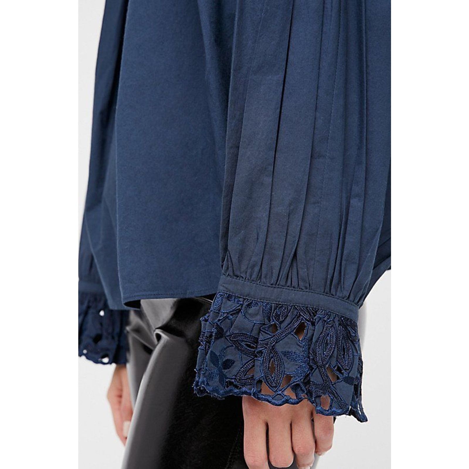 Free People New Free People Wishing Well Long Sleeve Embroidered Blouse Size S / US 4 / IT 40 - 5 Thumbnail