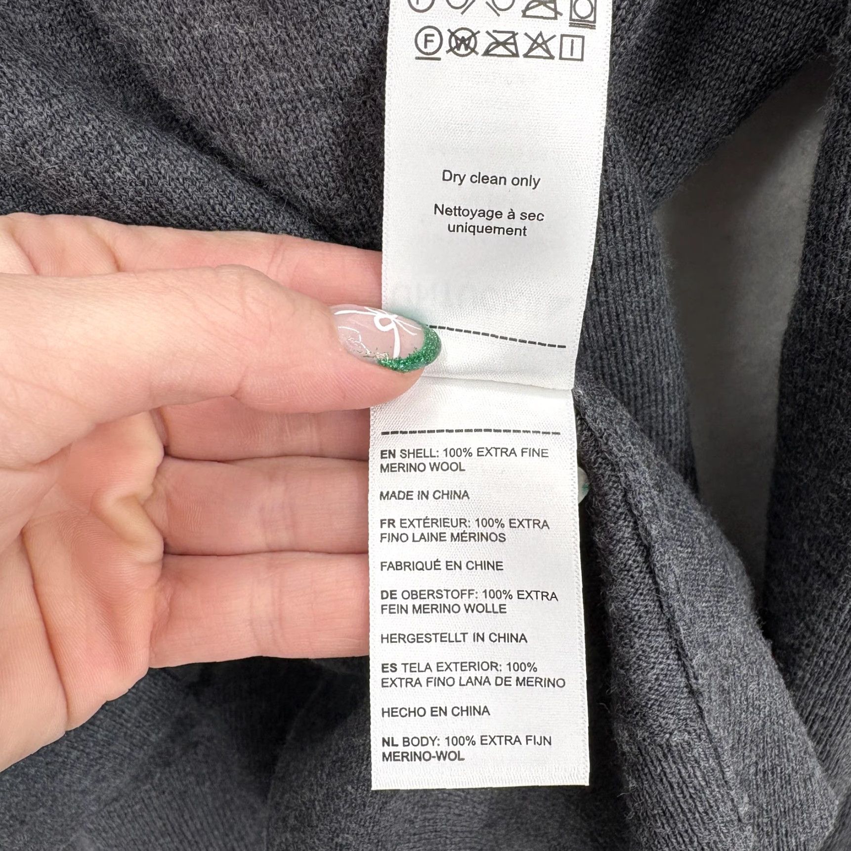 UNTUCKit UNTUCKit Sweater Mens 2XL Dark Gray Belguardo Merino Wool Half Zip Pullover Size US XXL / EU 58 / 5 - 5 Thumbnail