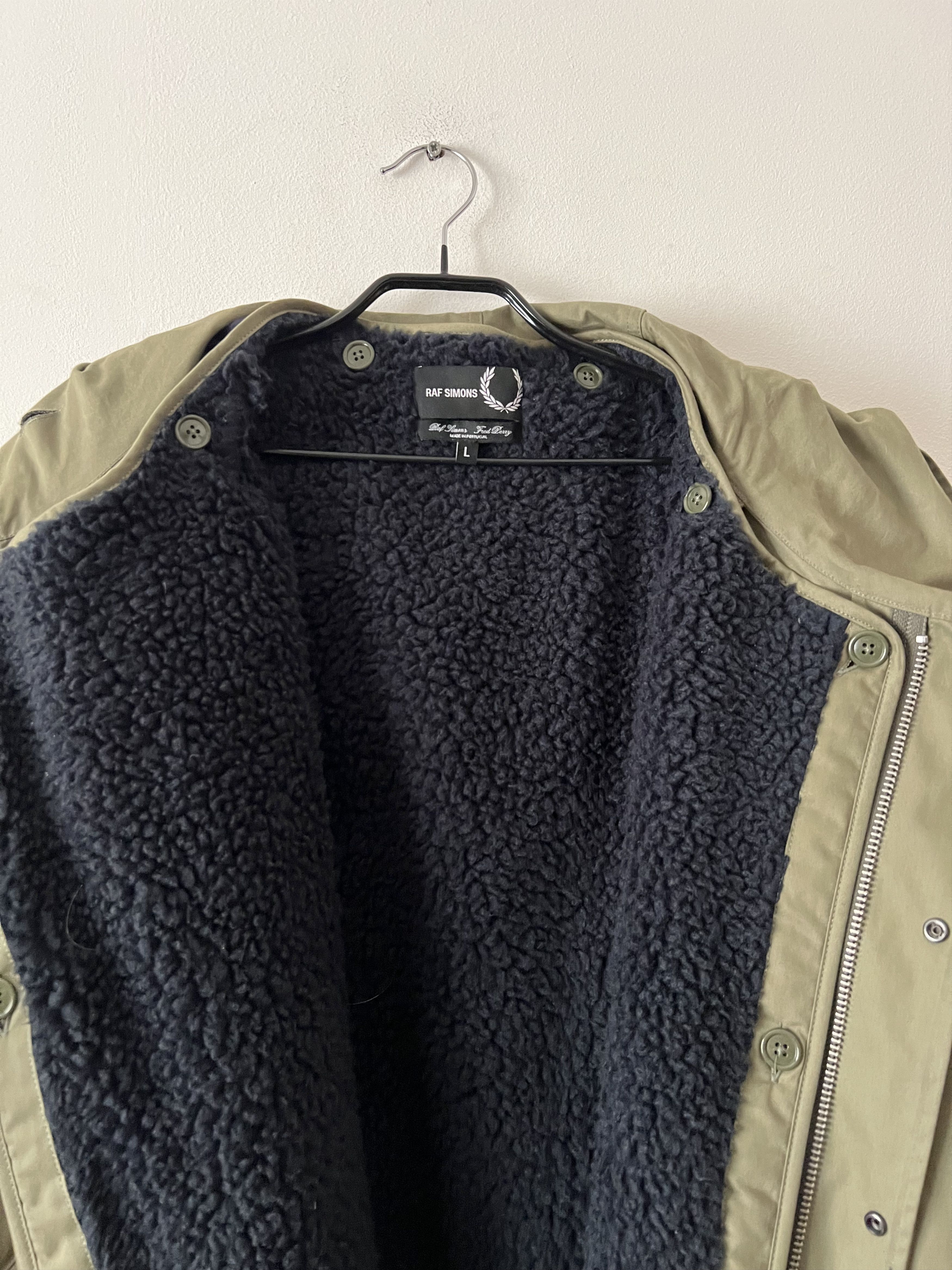Fred Perry × Raf Simons Raf Simons Detachable Liner Parka Size US L / EU 52-54 / 3 - 24 Thumbnail