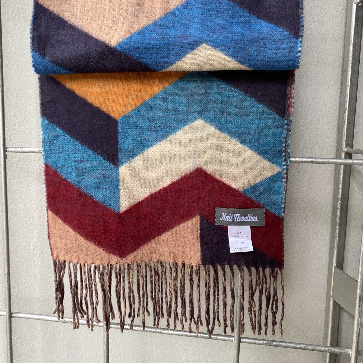 Designer Knit noueltier Colorful Chevron Wool Scarf Size ONE SIZE - 17 Thumbnail