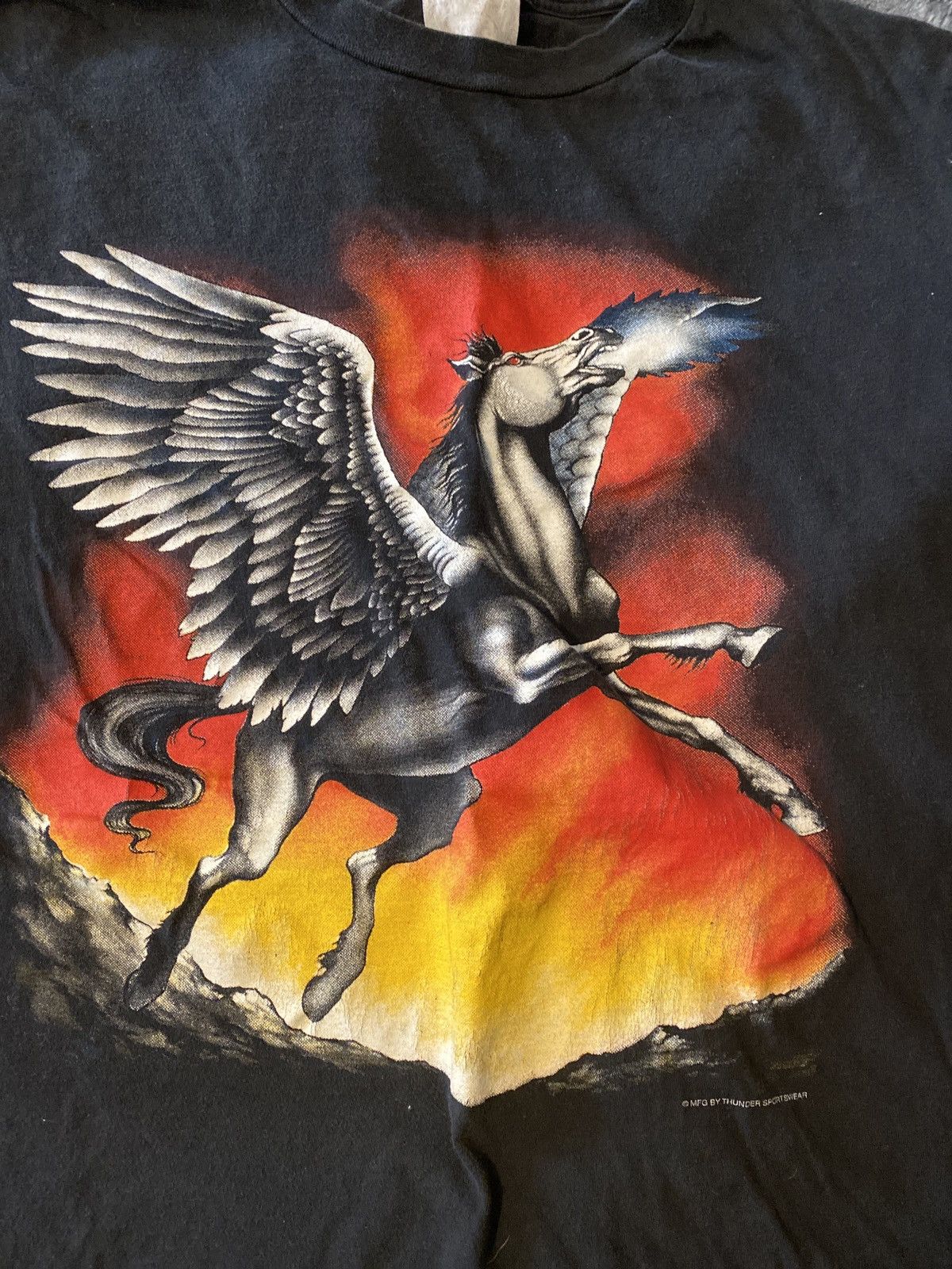 Vintage Vintage Horse Tee Shirt Size L Size US L / EU 52-54 / 3 - 2 Thumbnail