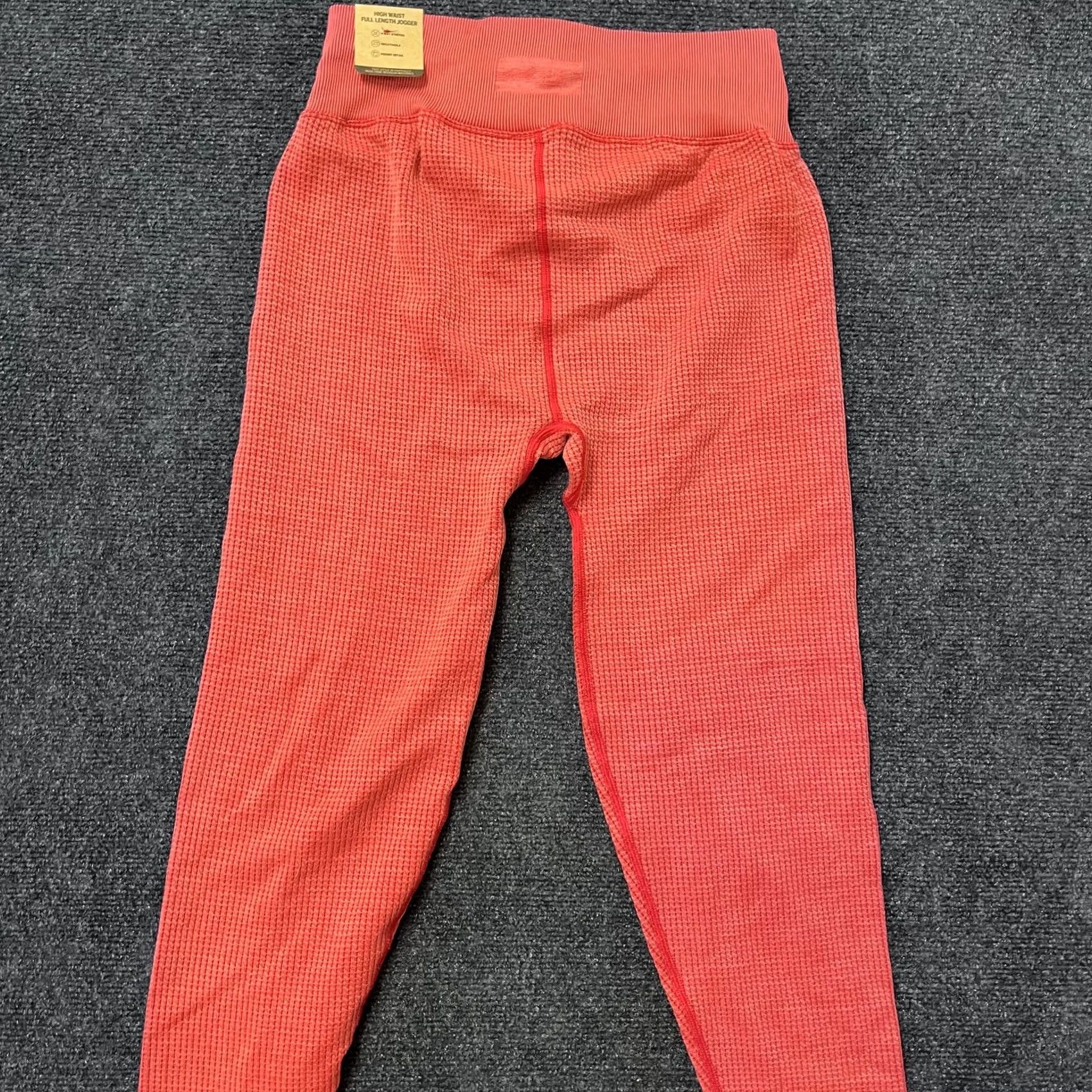 Pinko PINK Active Jogger Pants Womens Large Pink High Waist Full Length 4-Way Stretch Size 36" / US 14 / IT 50 - 3 Thumbnail