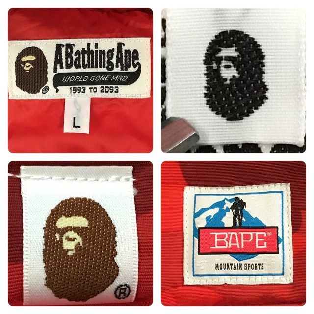 Bape × Nigo BAPE Red camo Hoodie Puffer Down Jacket a bathing ape NIGO Size US L / EU 52-54 / 3 - 8 Thumbnail