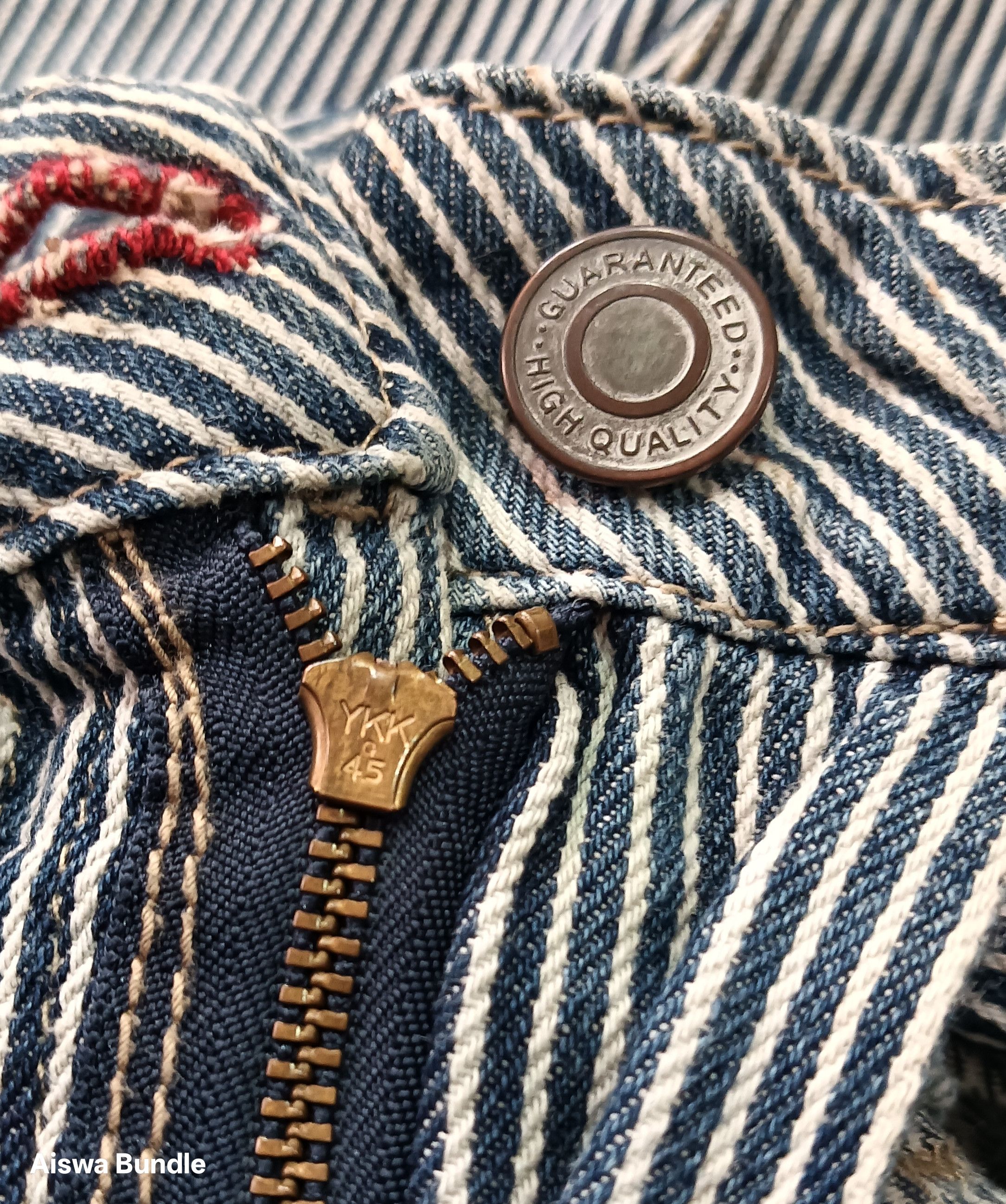 Other Double Waist Striped Jeans Size US 38 / EU 54 - 13 Thumbnail