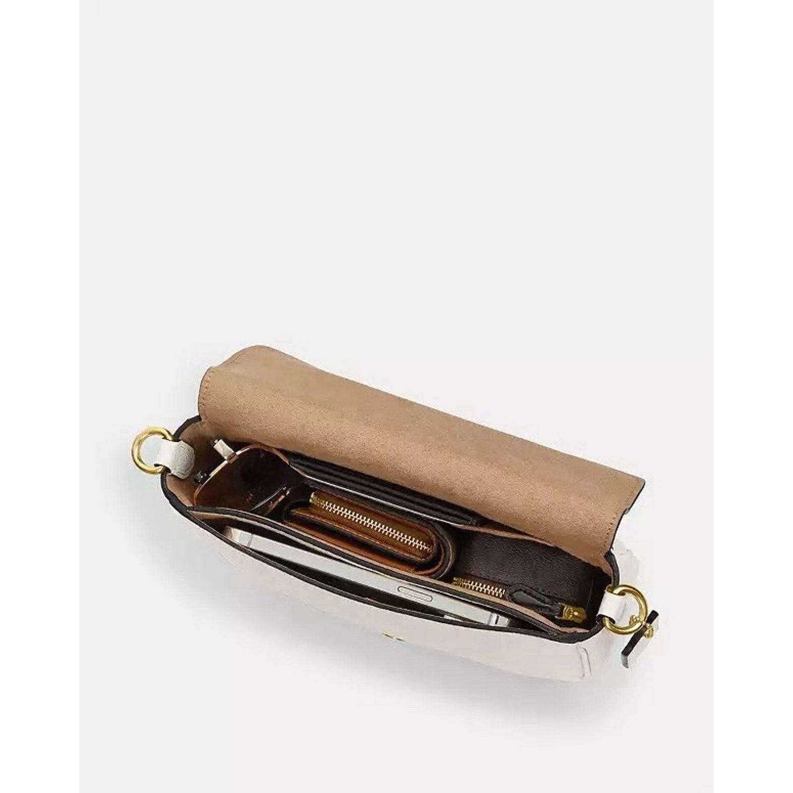 Coach NWT COACH Amelia Saddle Shoulder Bag CP107 Gold/Dark Stone Size ONE SIZE - 10 Thumbnail