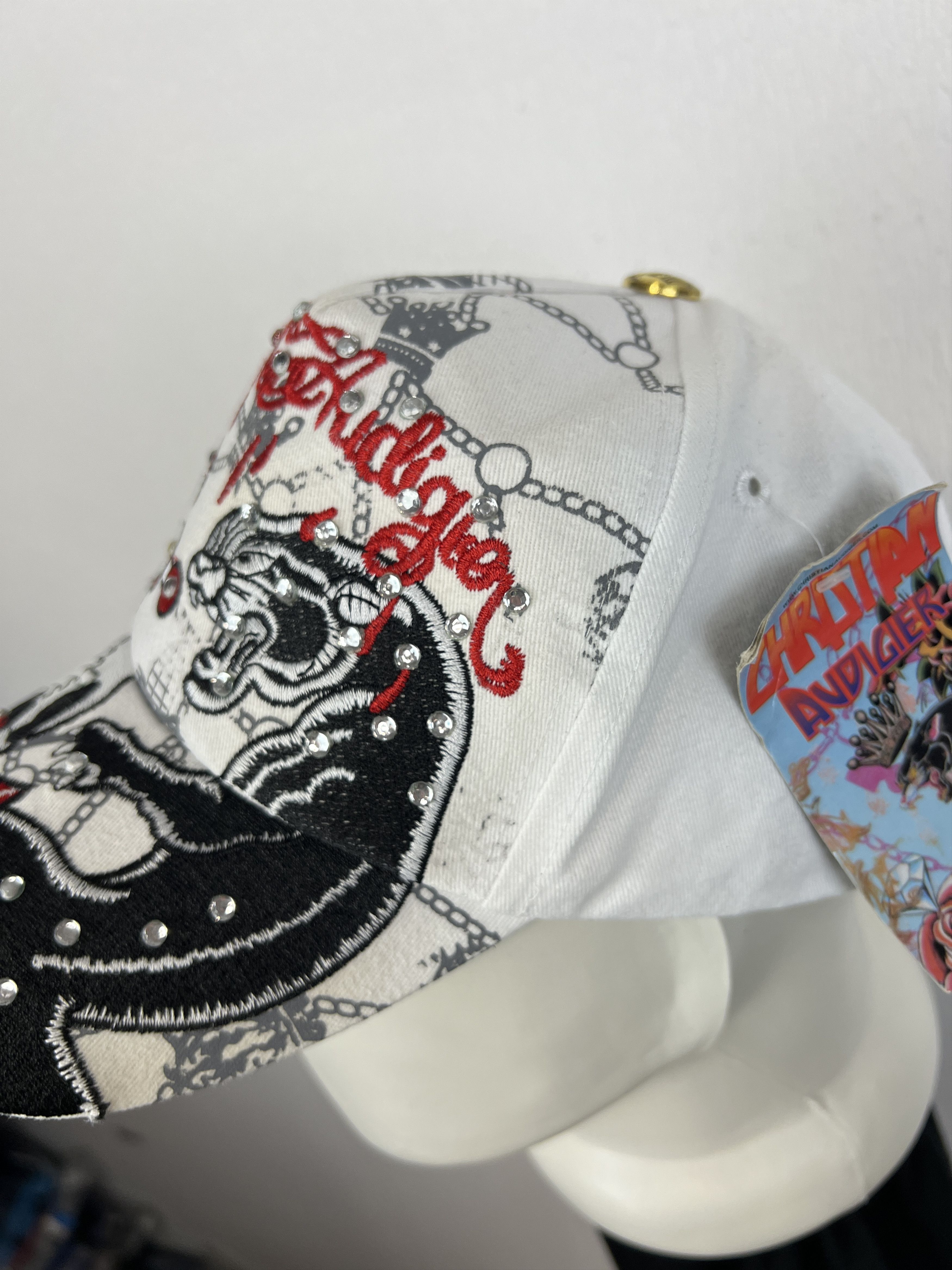 Ed Hardy Ed Hardy Christian Audigier Skull Tiger Cap Hat Love Kills Size ONE SIZE - 7 Thumbnail