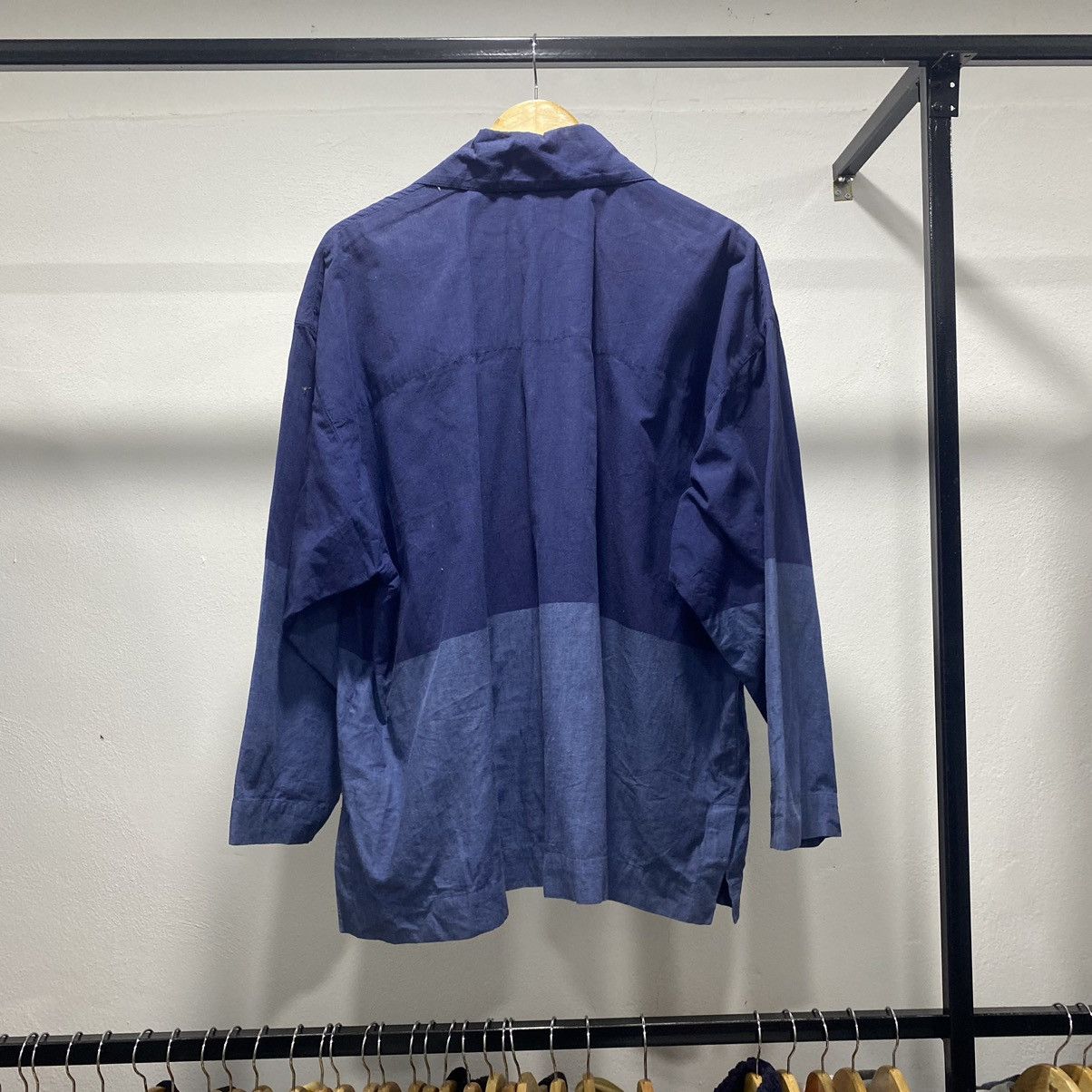 Issey Miyake × Japanese Brand × Vintage Sick☠️ Issey Miyake Style Linen Crop Boxy Outerwear Jacket Size US L / EU 52-54 / 3 - 9 Thumbnail