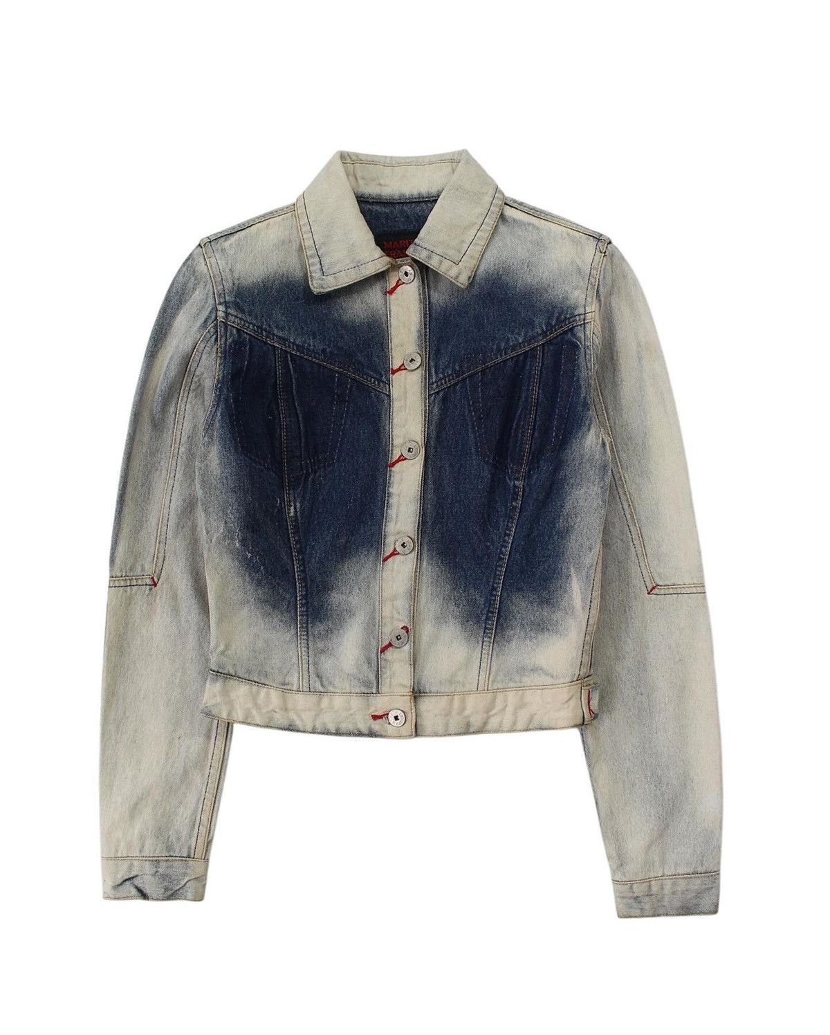 CLOSED × Marithe + Francois Girbaud 2000S MARITHE FRANCOIS GIRBAUD 38 WASHED DENIM JACKET Size S / US 4 / IT 40 - 1 Thumbnail