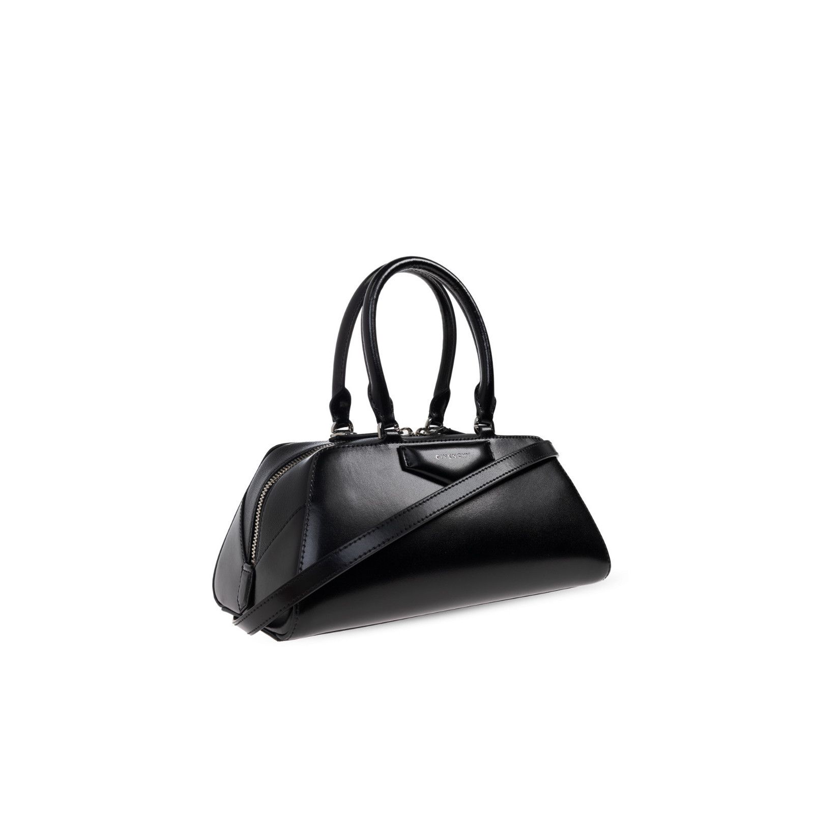 Givenchy GIVENCHY Small Antigona Black Shiny Leather Top Handle Bag N Size ONE SIZE - 3 Thumbnail